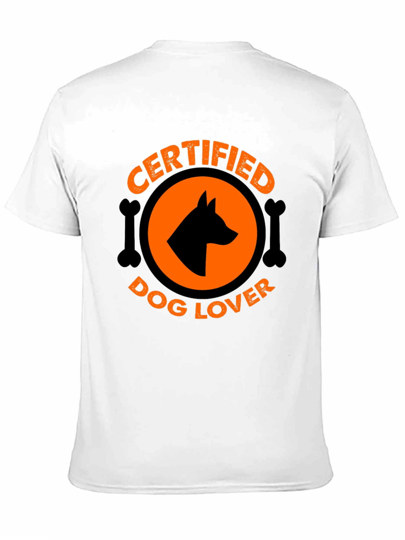 Certified Dog Lover Graphic Tee - Black