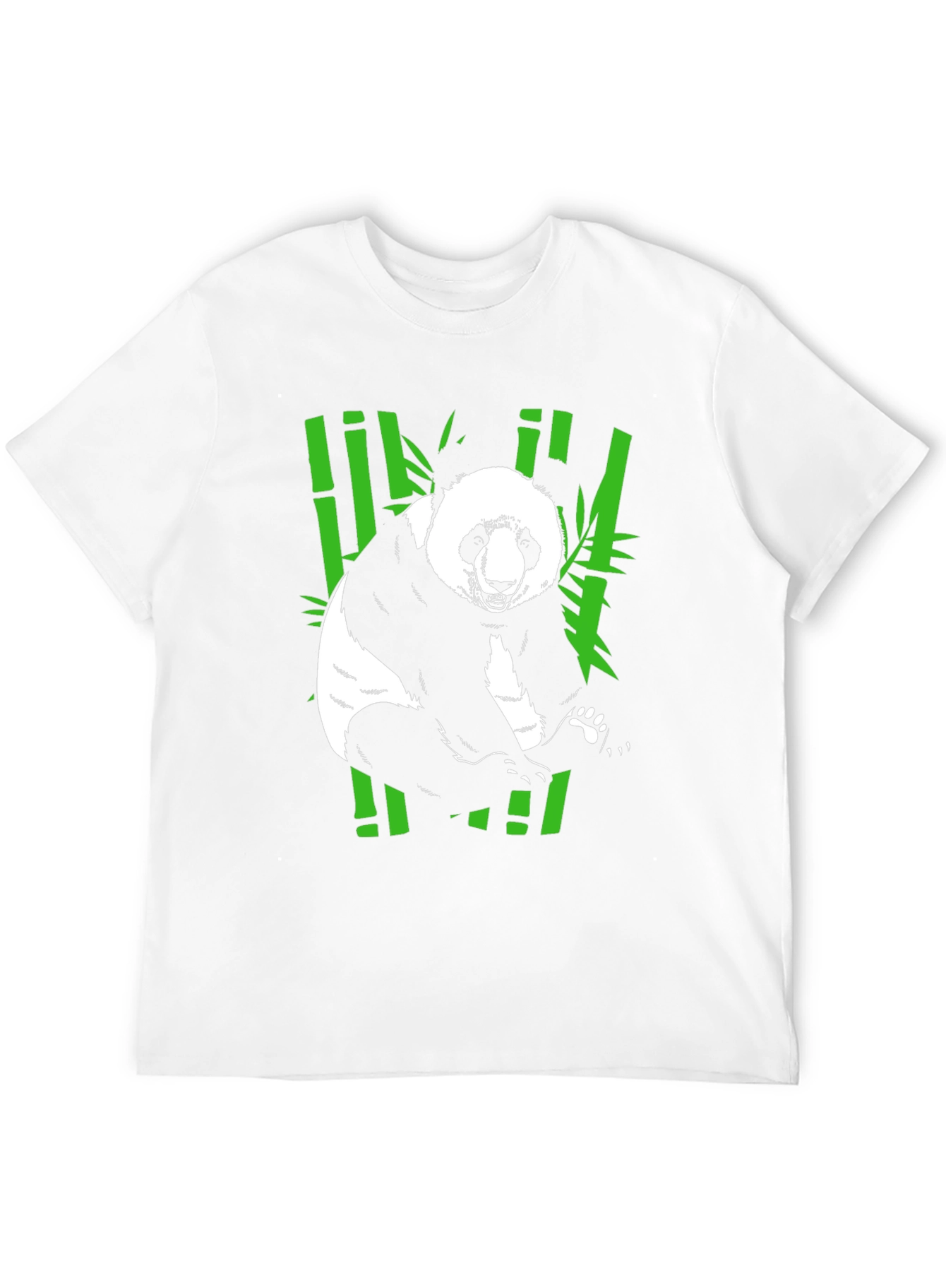 Panda Bamboo T-Shirt - Black Graphic Tee