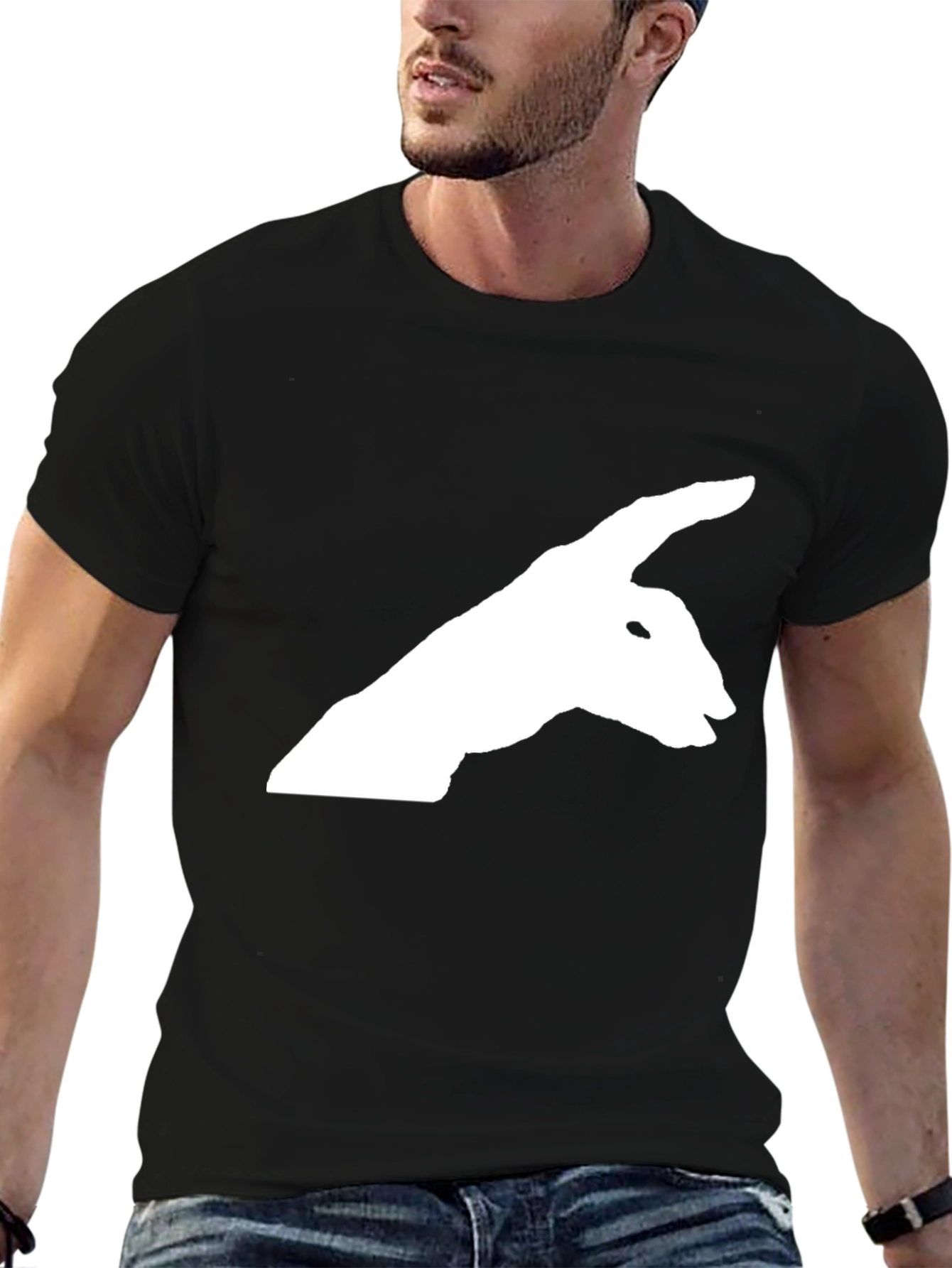 Shadow Puppet T-Shirt - Fun Hand Art Tee