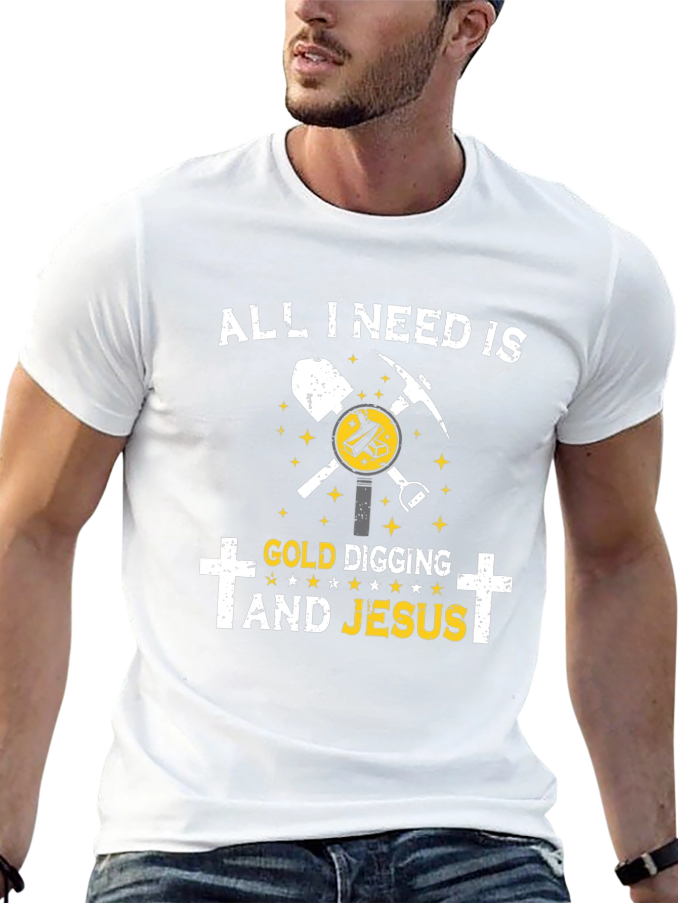 Gold Digging & Jesus T-Shirt - Faith Based Apparel