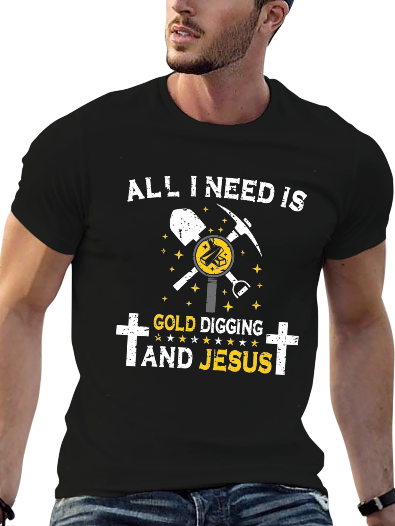 Gold Digging & Jesus T-Shirt - Faith Based Apparel