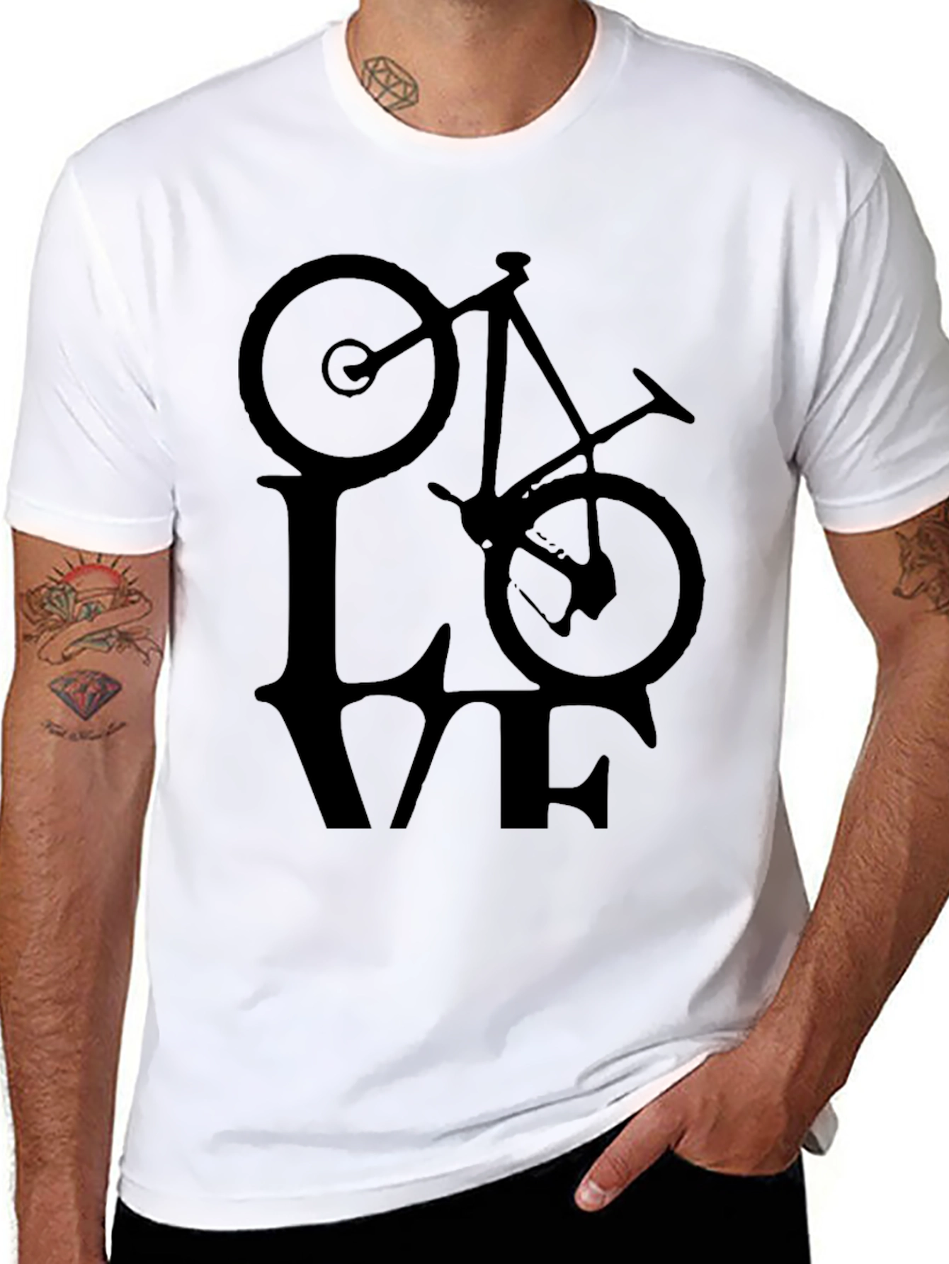 LOVE Bicycle Graphic T-Shirt