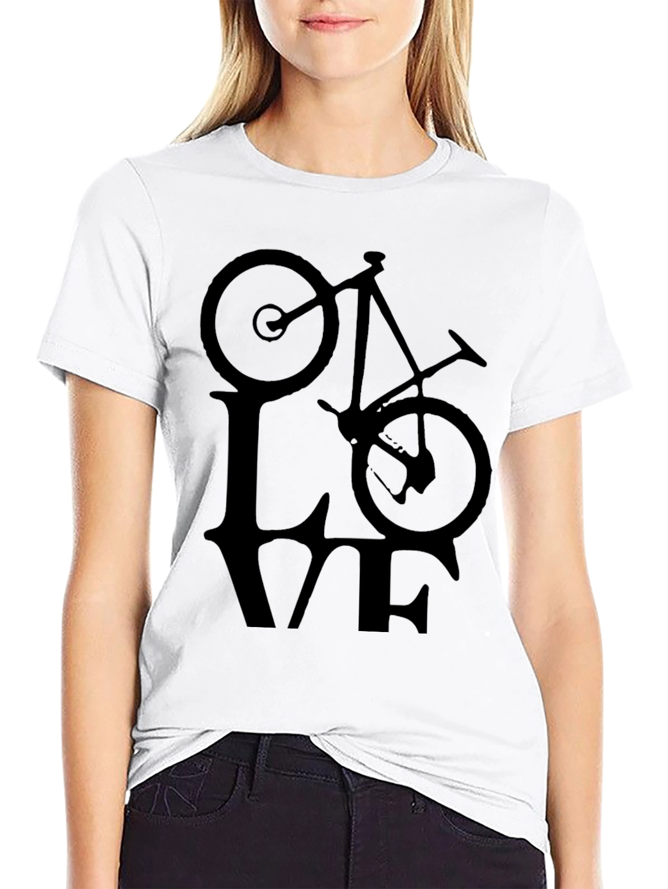 LOVE Bicycle Graphic T-Shirt