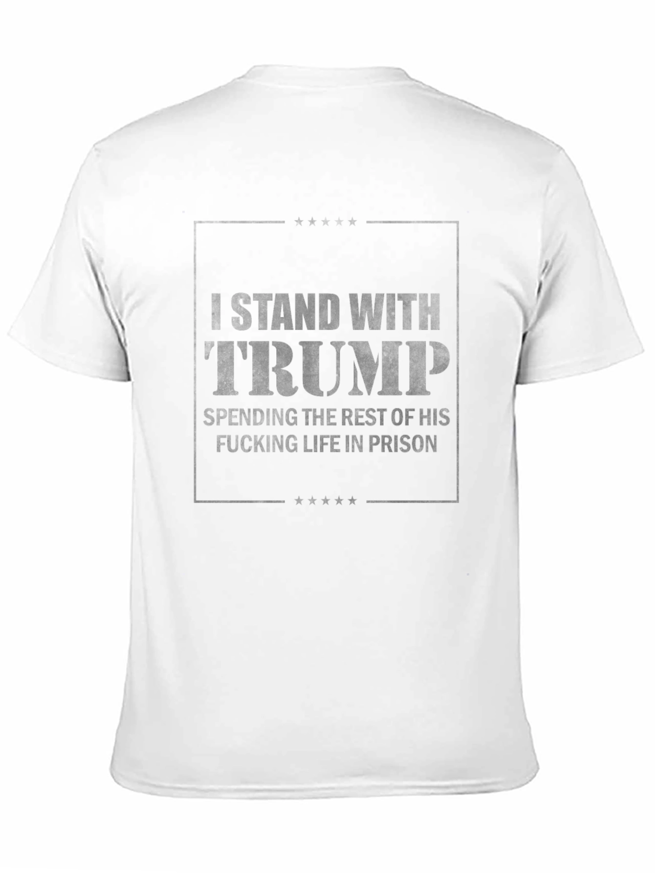 I Stand With Trump Black T-Shirt