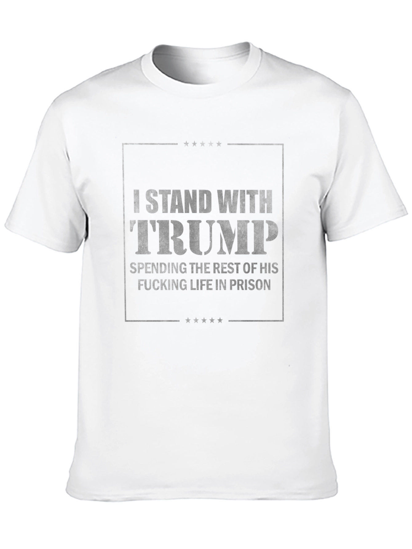 I Stand With Trump Black T-Shirt