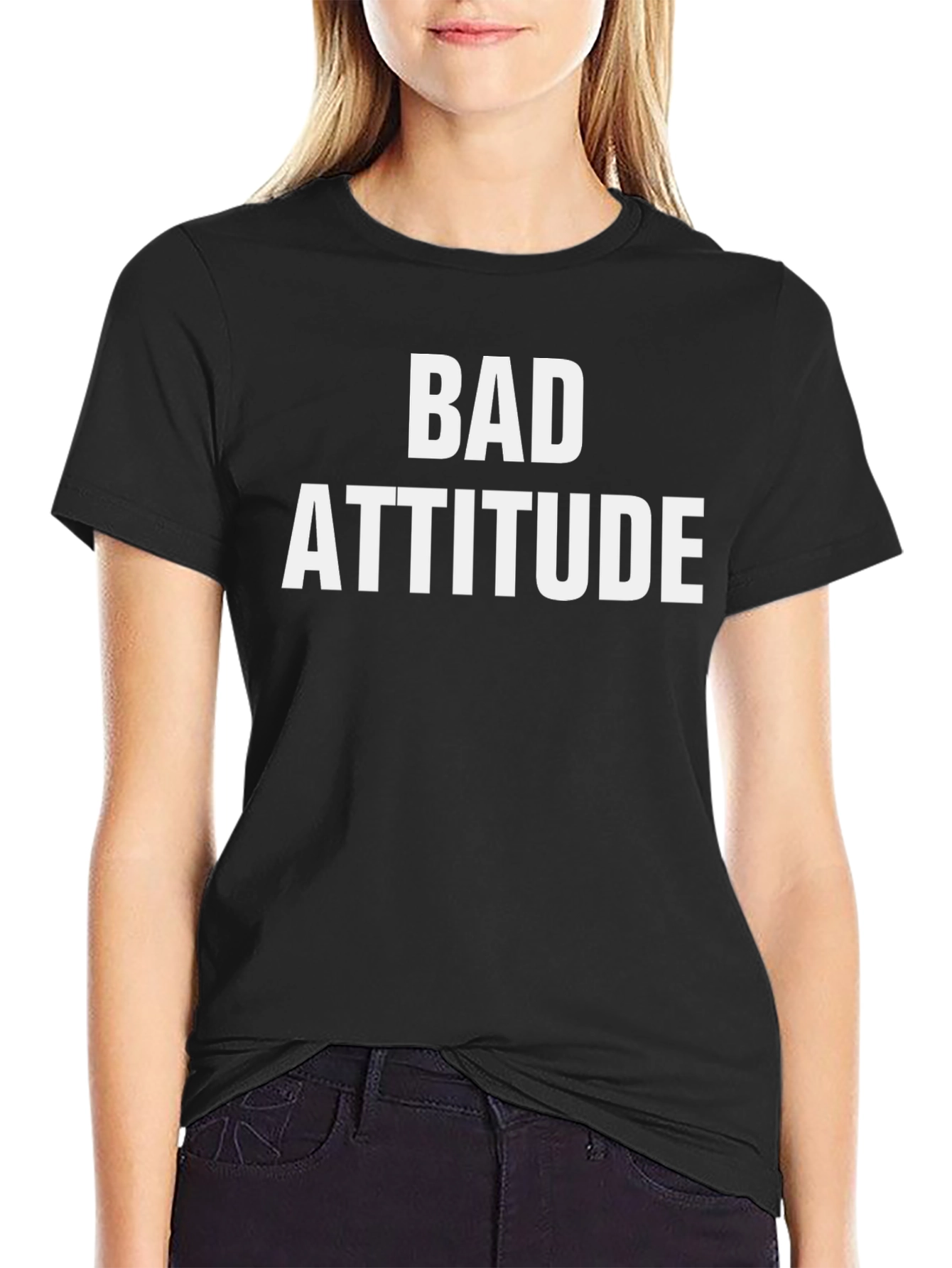 Bad Attitude Graphic Tee - Black