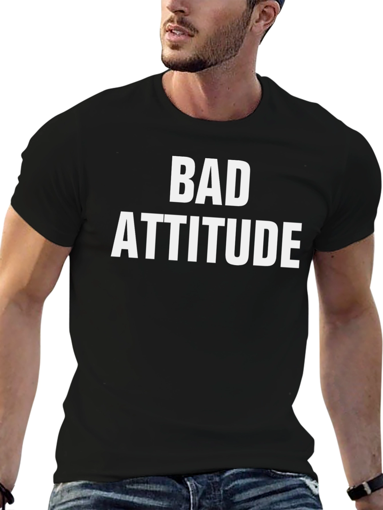 Bad Attitude Graphic Tee - Black