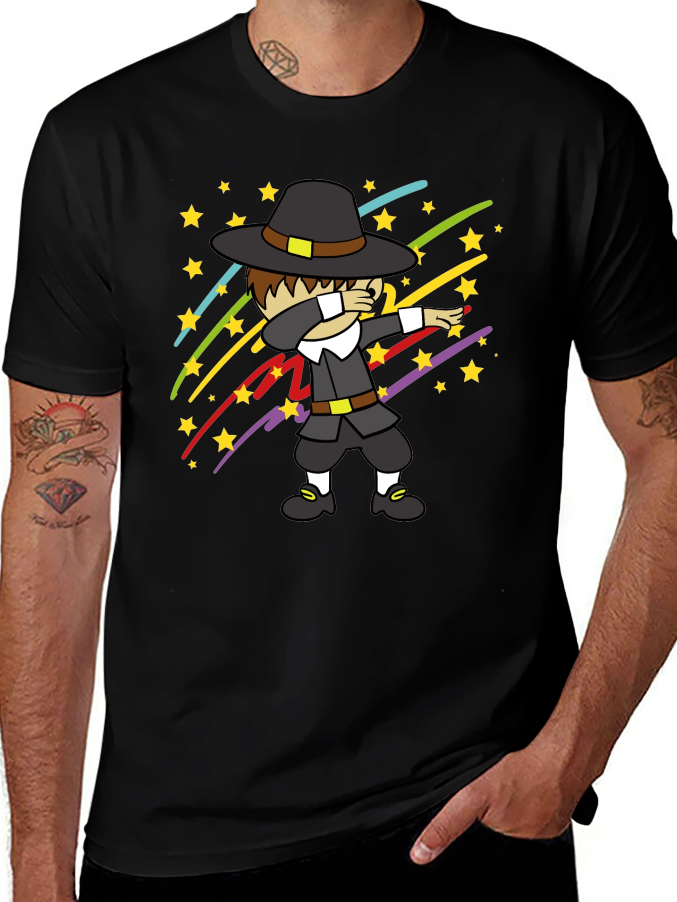 Dabbing Pilgrim T-Shirt