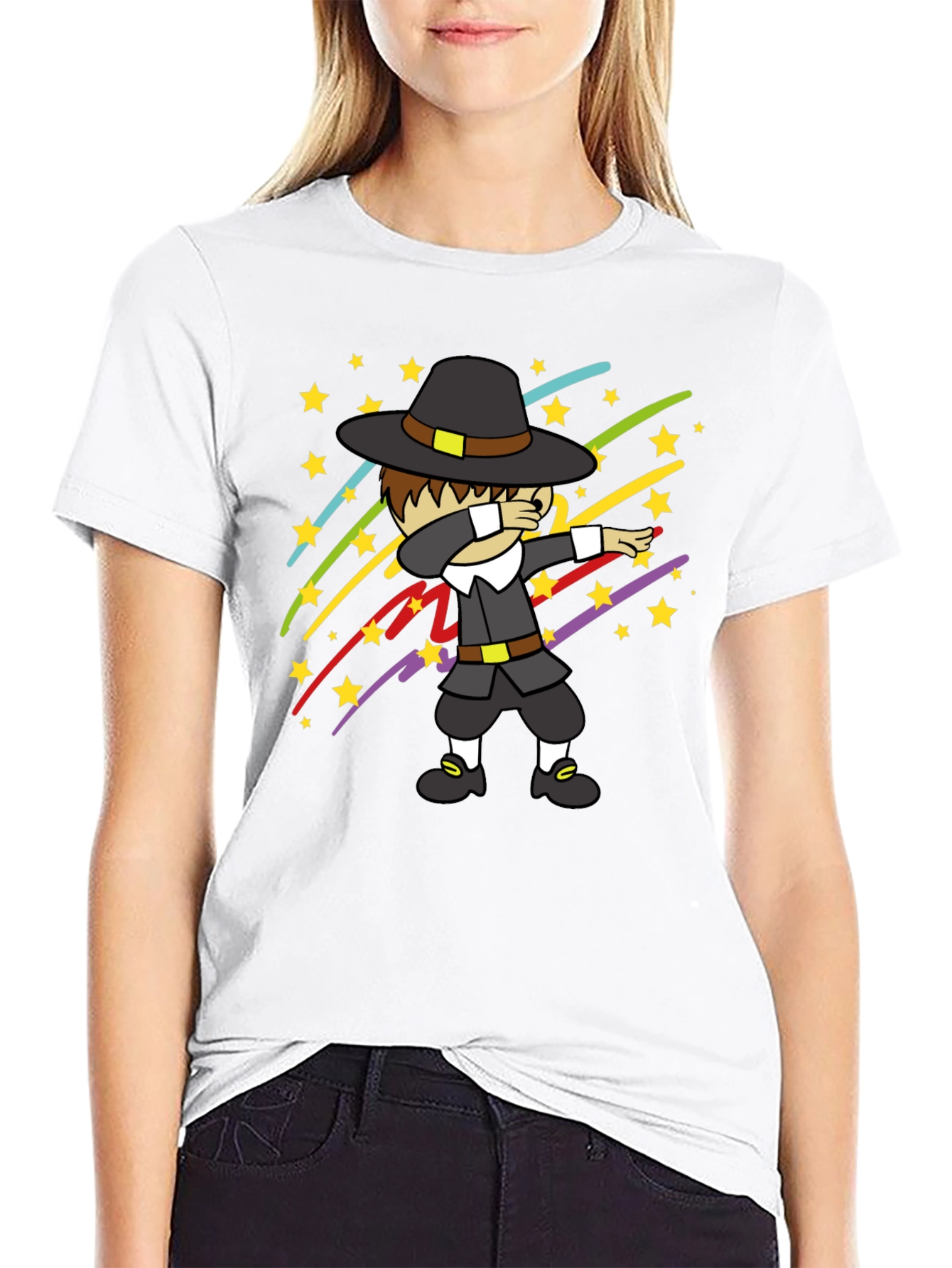Dabbing Pilgrim T-Shirt