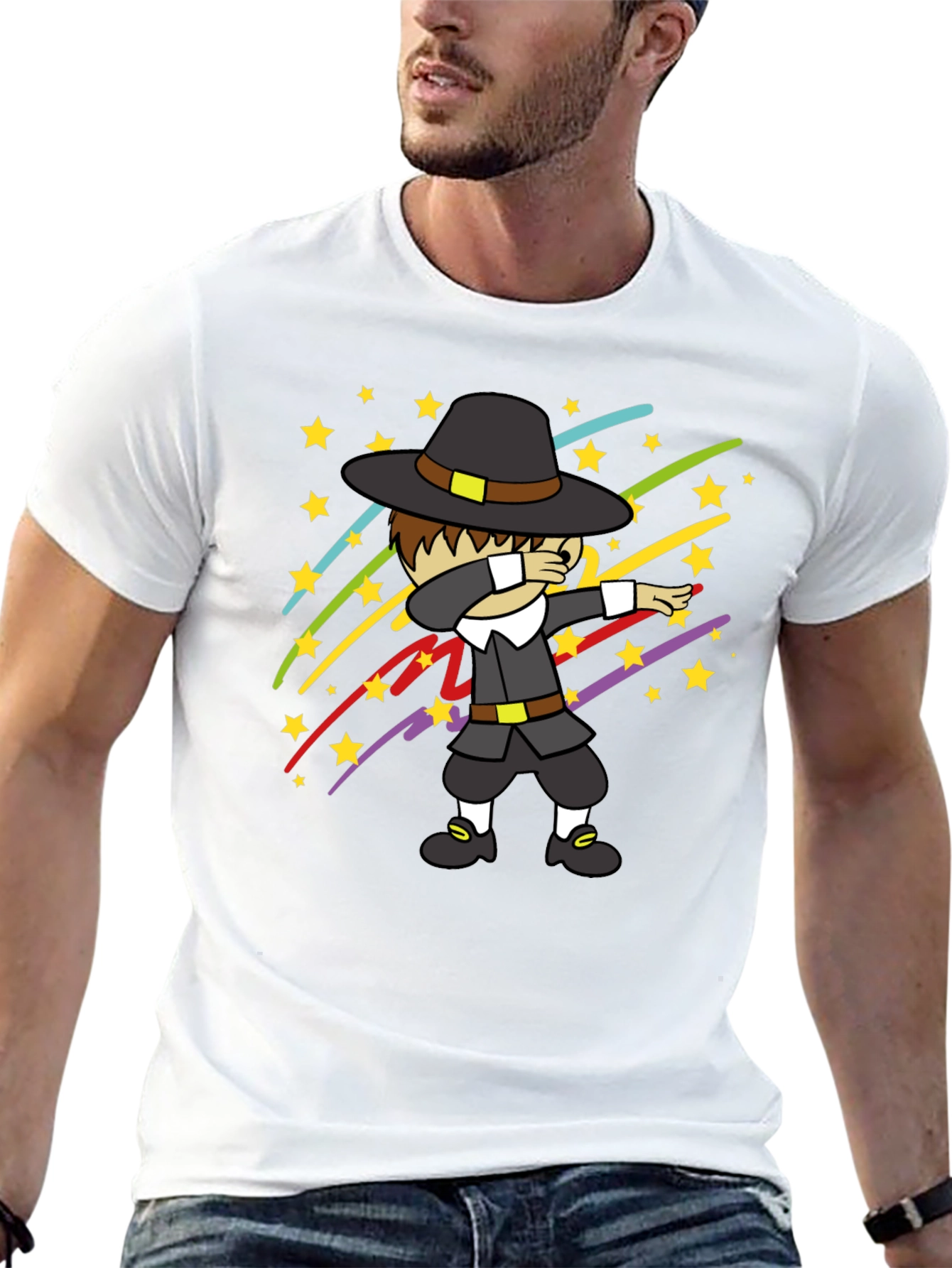 Dabbing Pilgrim T-Shirt