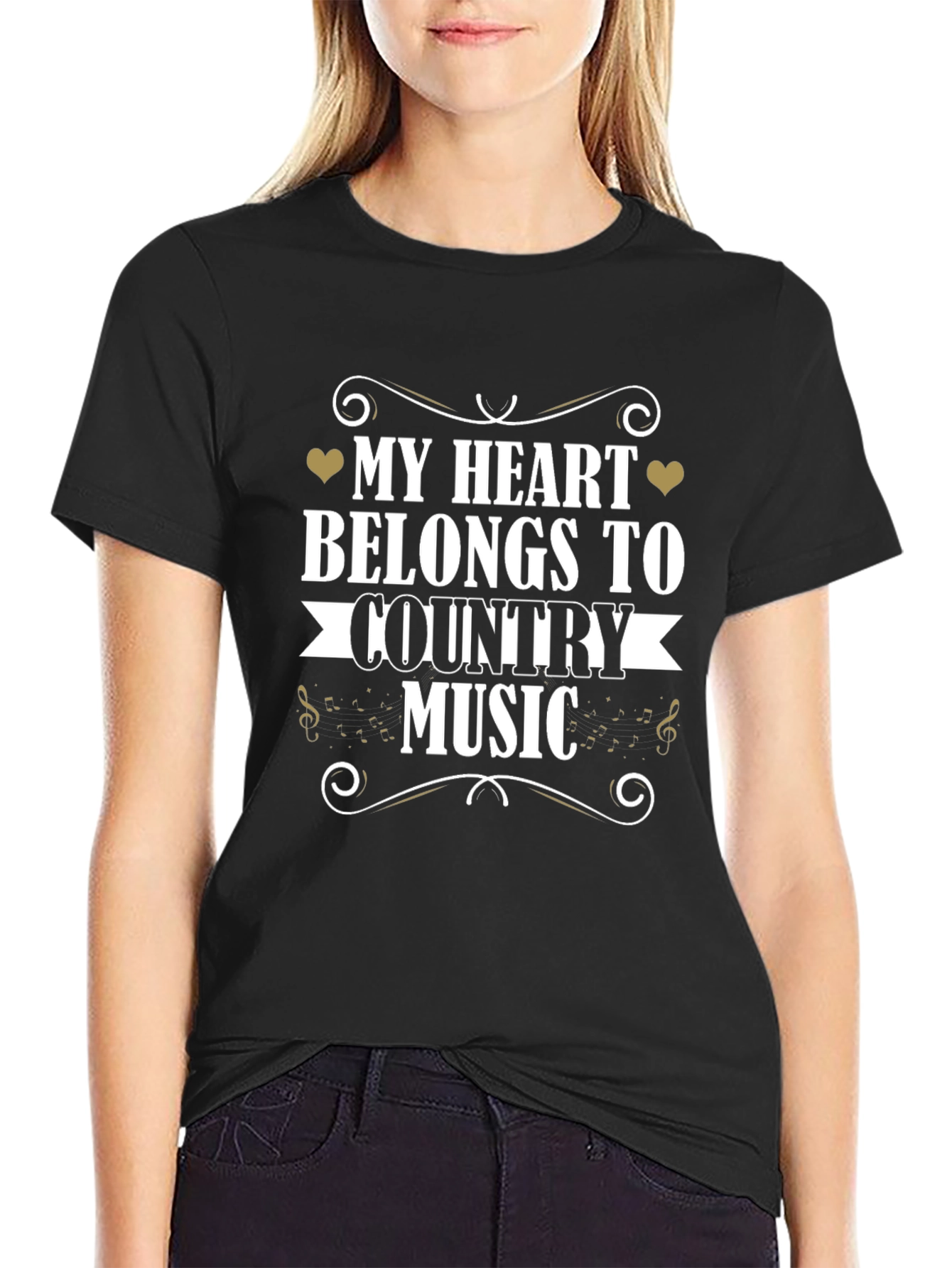Country Music Heart T-Shirt