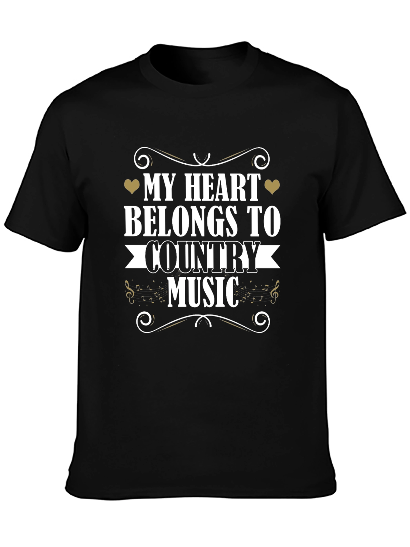 Country Music Heart T-Shirt