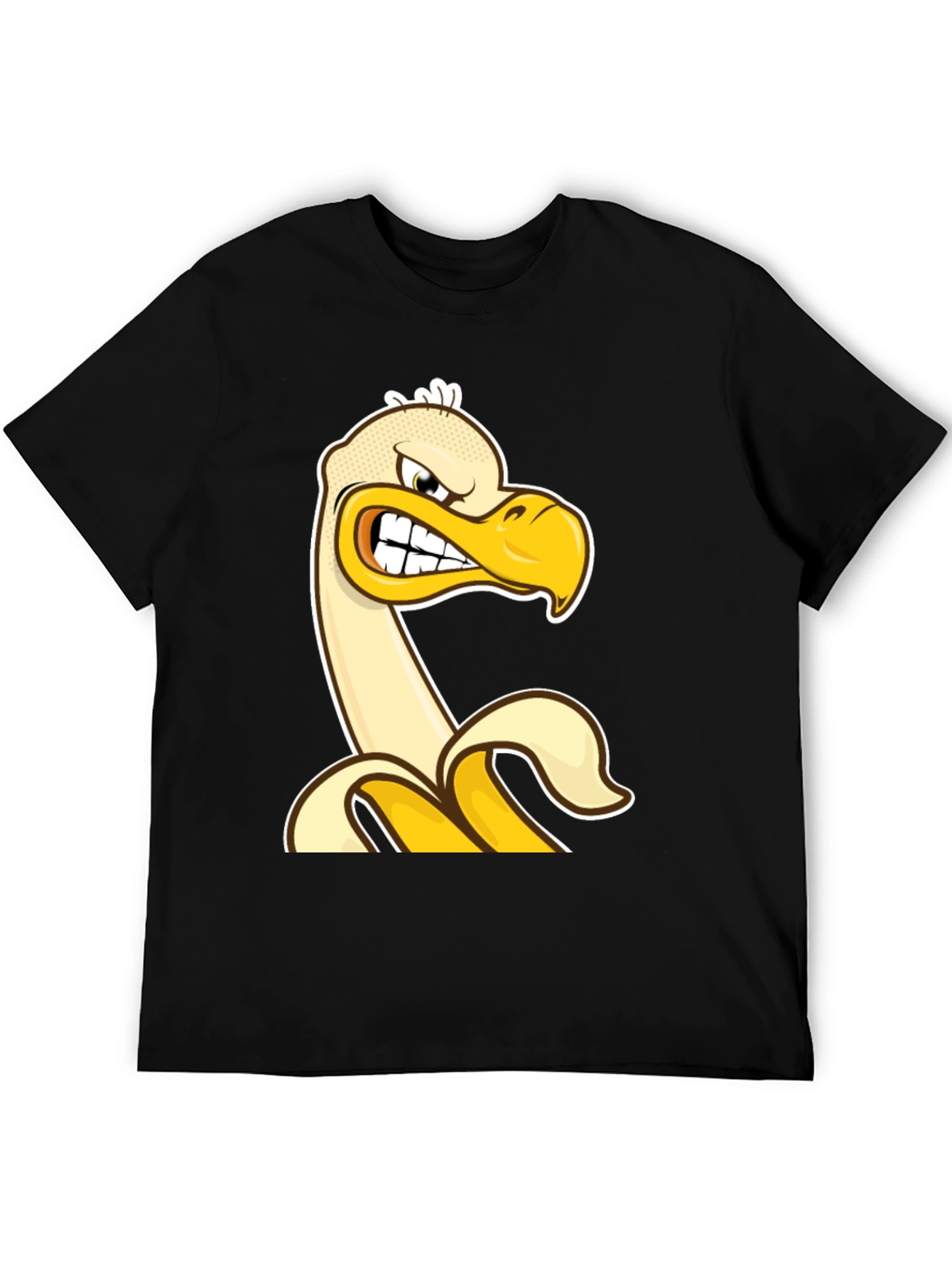 Angry Banana Duck T-Shirt - Quirky Cartoon Tee