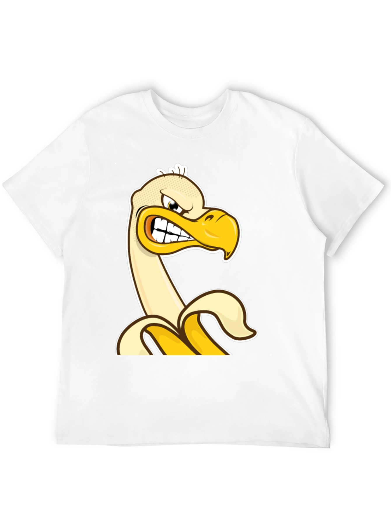 Angry Banana Duck T-Shirt - Quirky Cartoon Tee