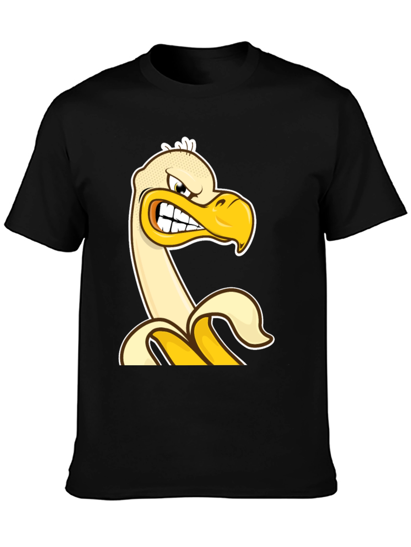 Angry Banana Duck T-Shirt - Quirky Cartoon Tee