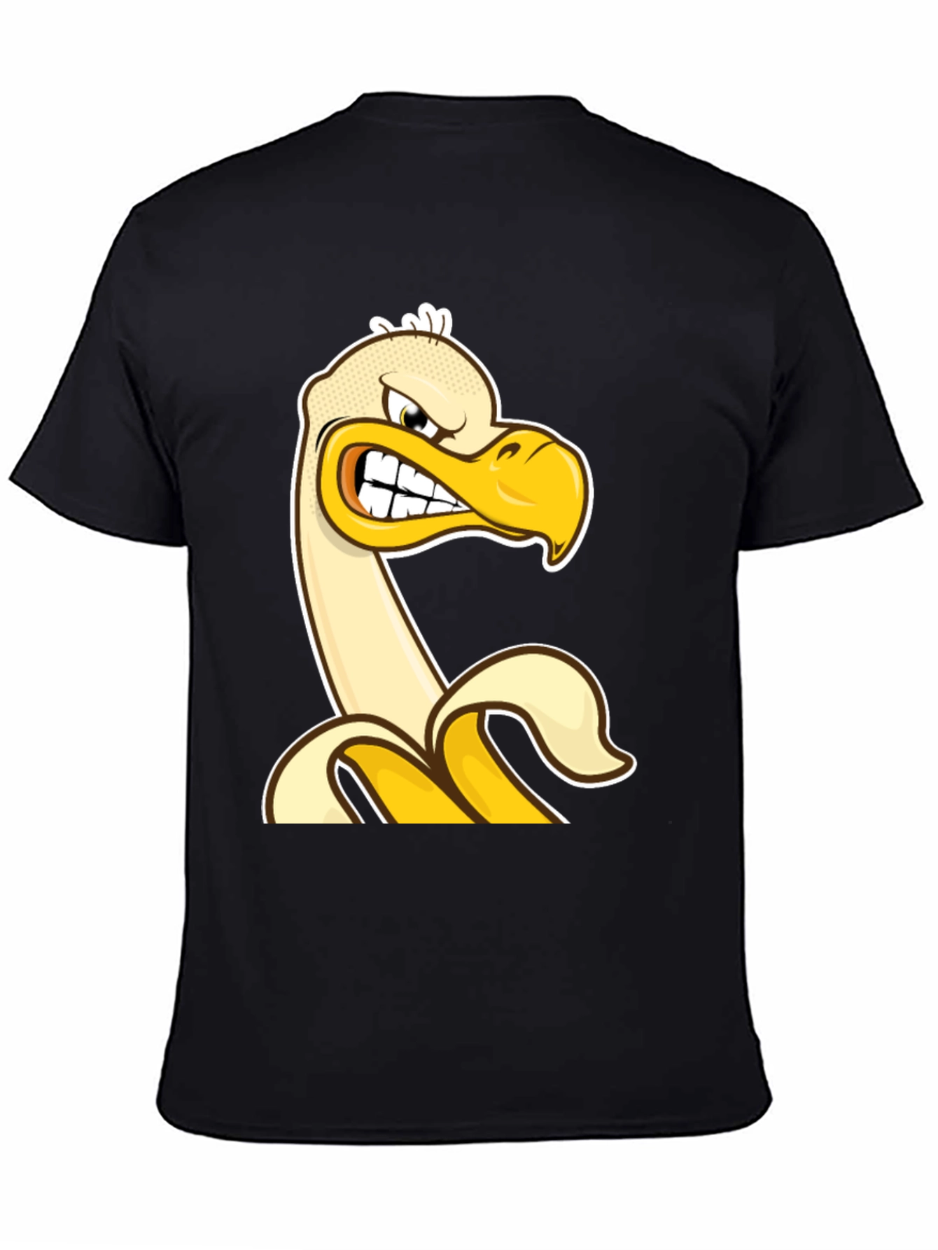 Angry Banana Duck T-Shirt - Quirky Cartoon Tee