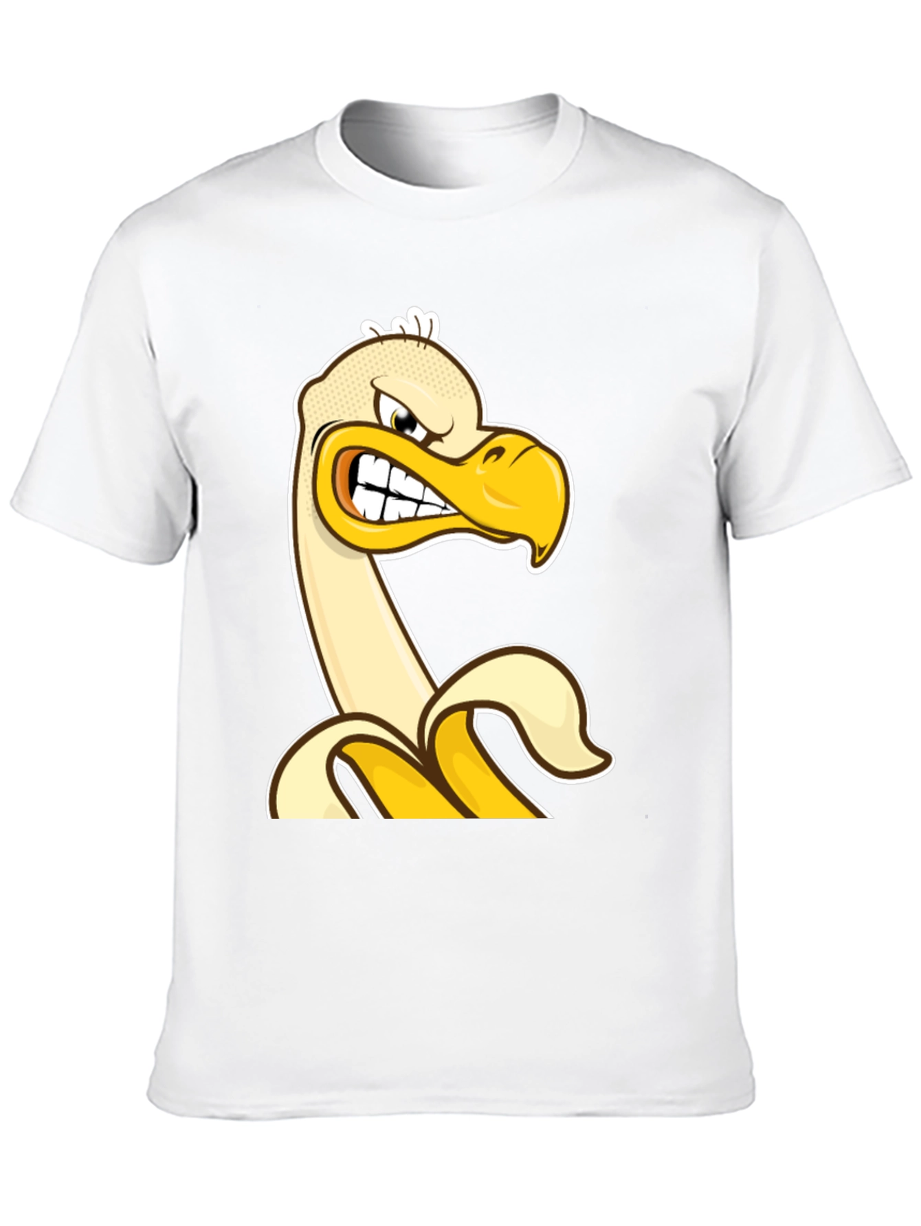 Angry Banana Duck T-Shirt - Quirky Cartoon Tee