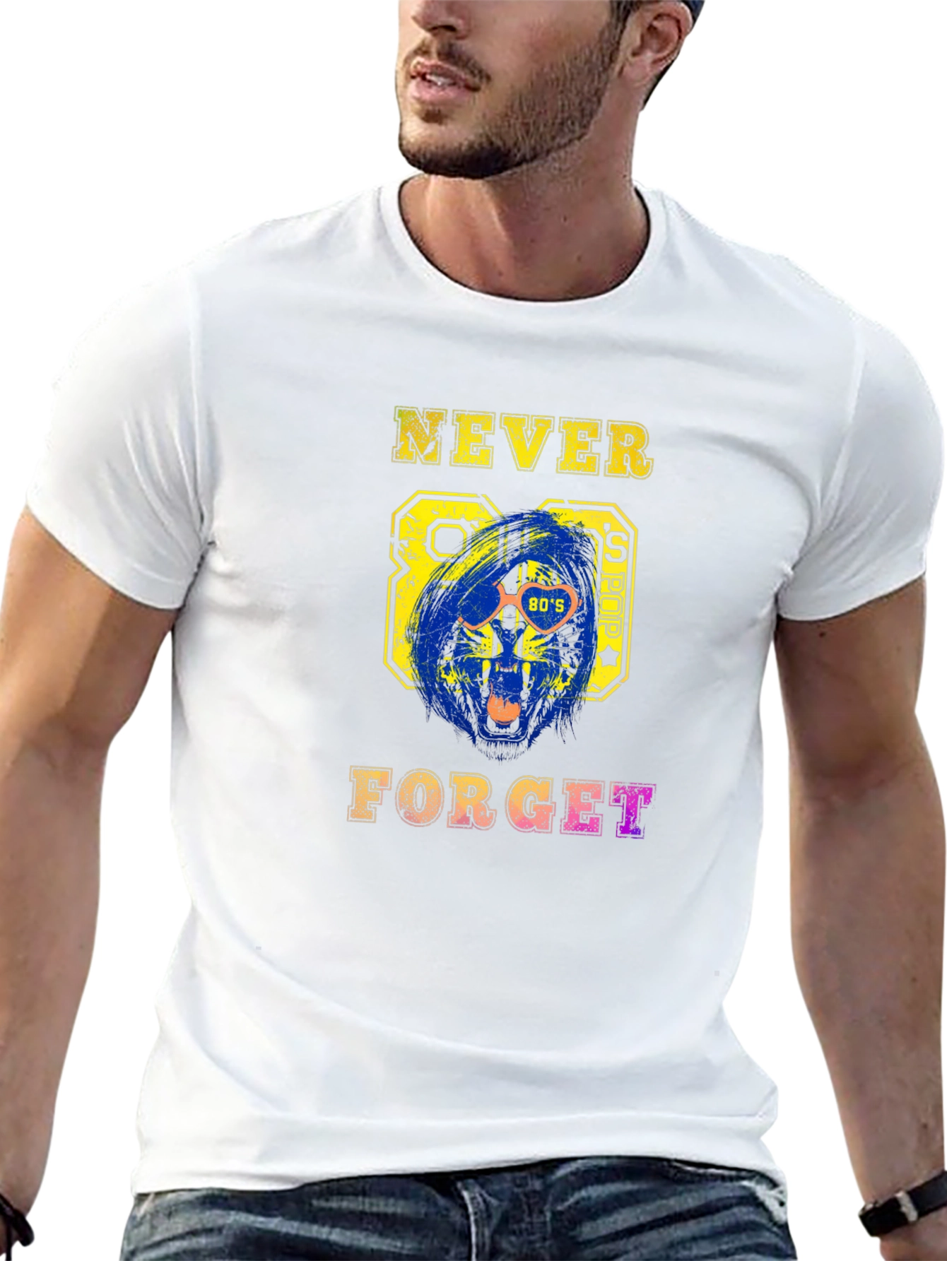 Retro 80s Pop T-Shirt - Never Forget