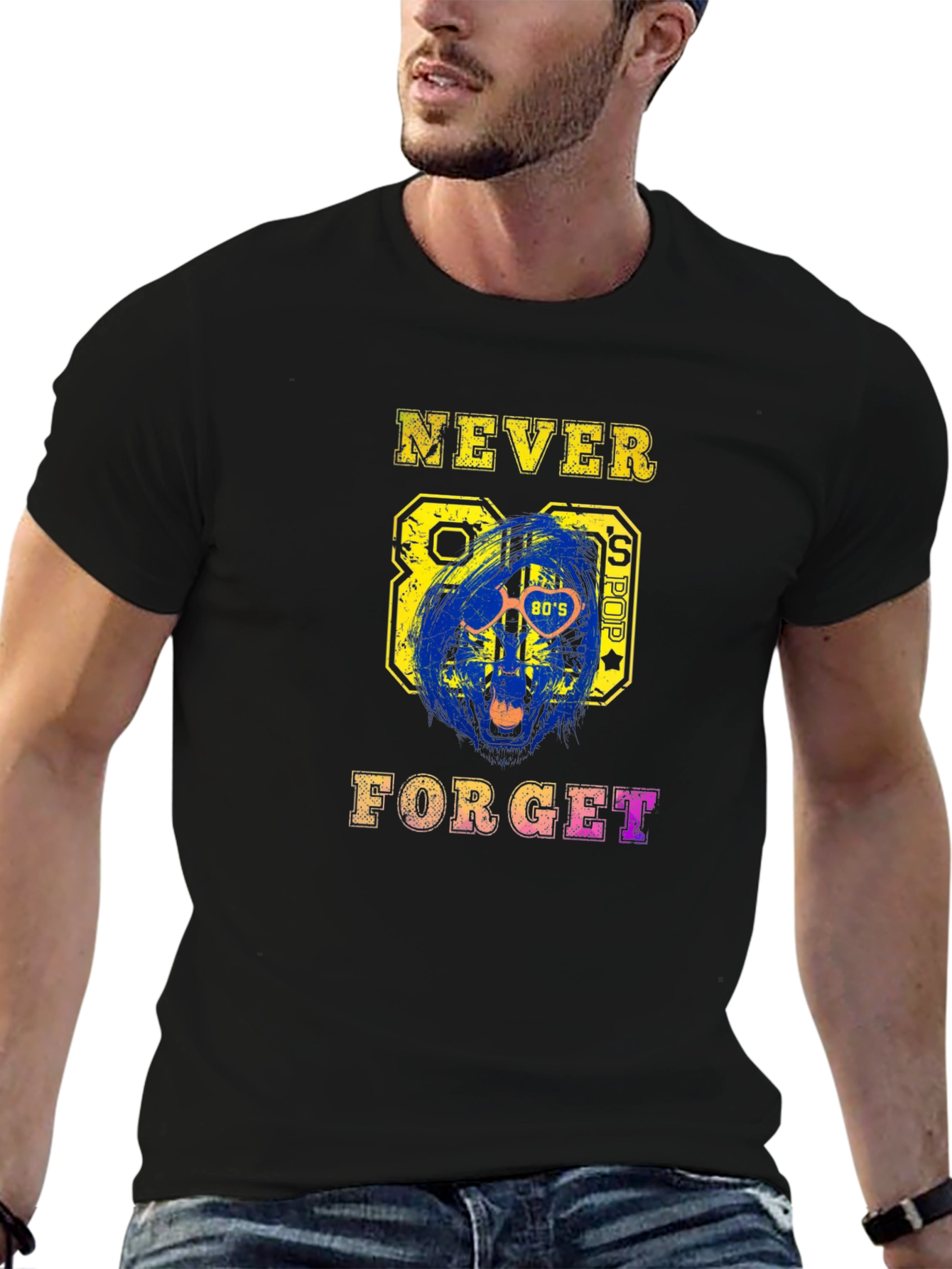 Retro 80s Pop T-Shirt - Never Forget