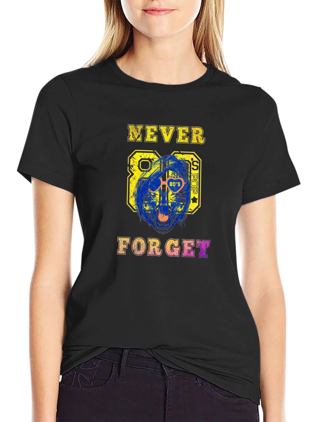 Retro 80s Pop T-Shirt - Never Forget