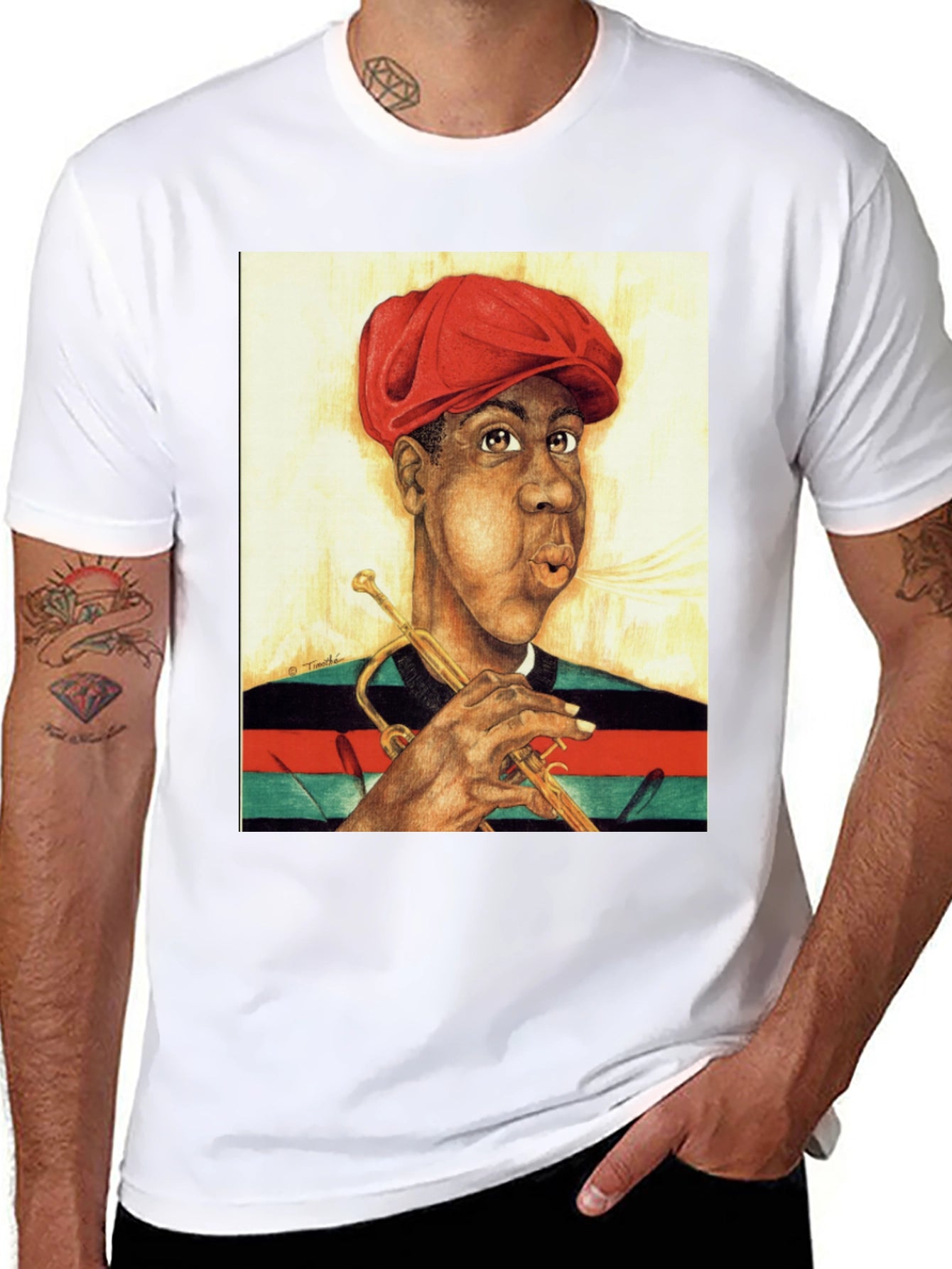 Dizzy Gillespie T-Shirt - Jazz Trumpet Player Graphic Tee