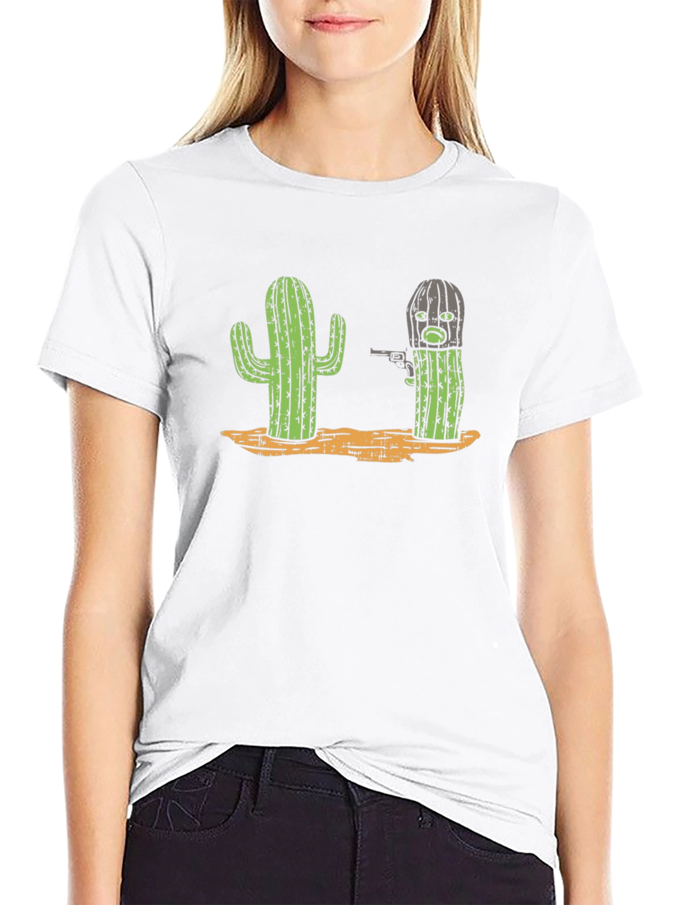 Cactus Bandit Graphic Tee - Western Humor T-Shirt