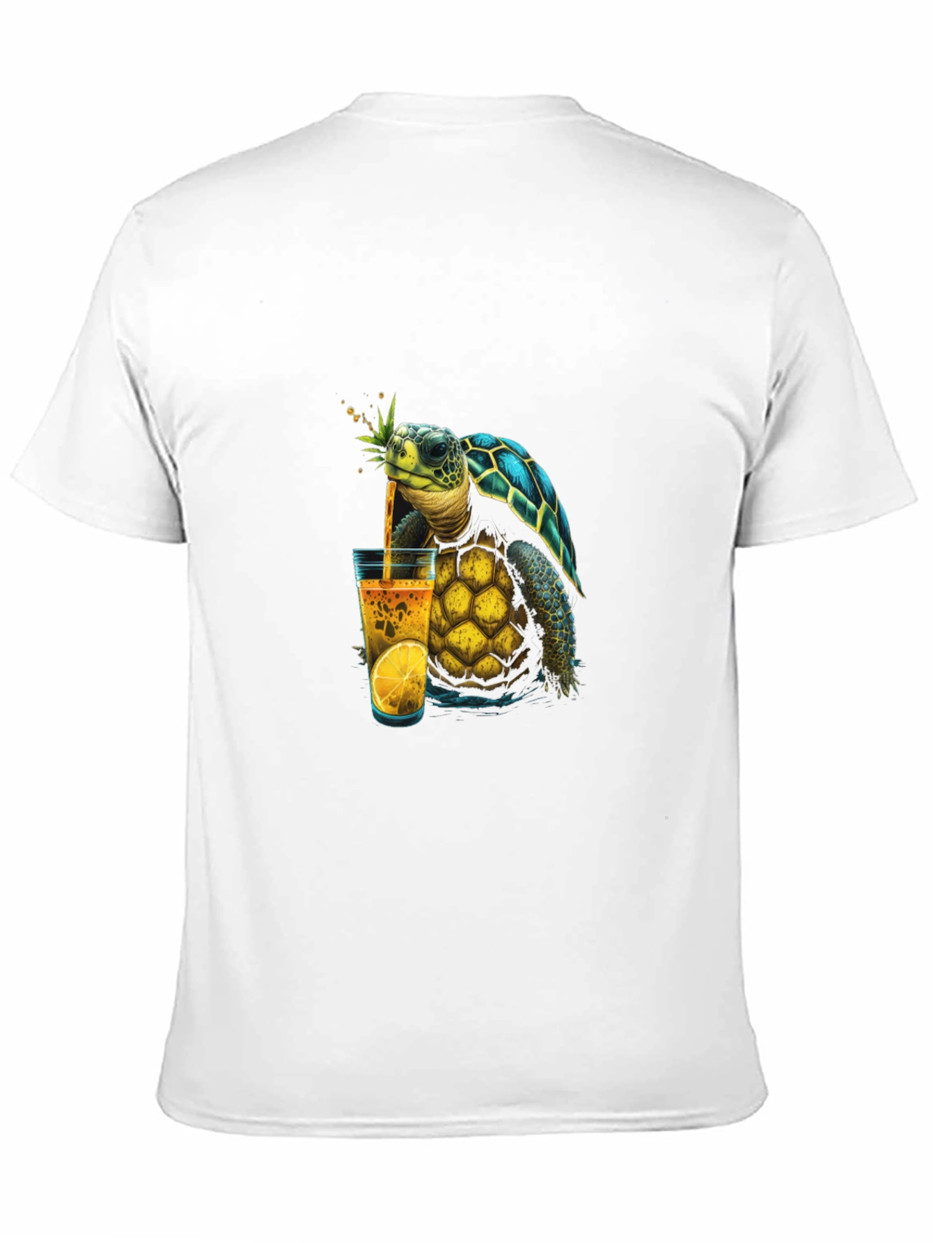 Turtle Sipping Juice T-Shirt