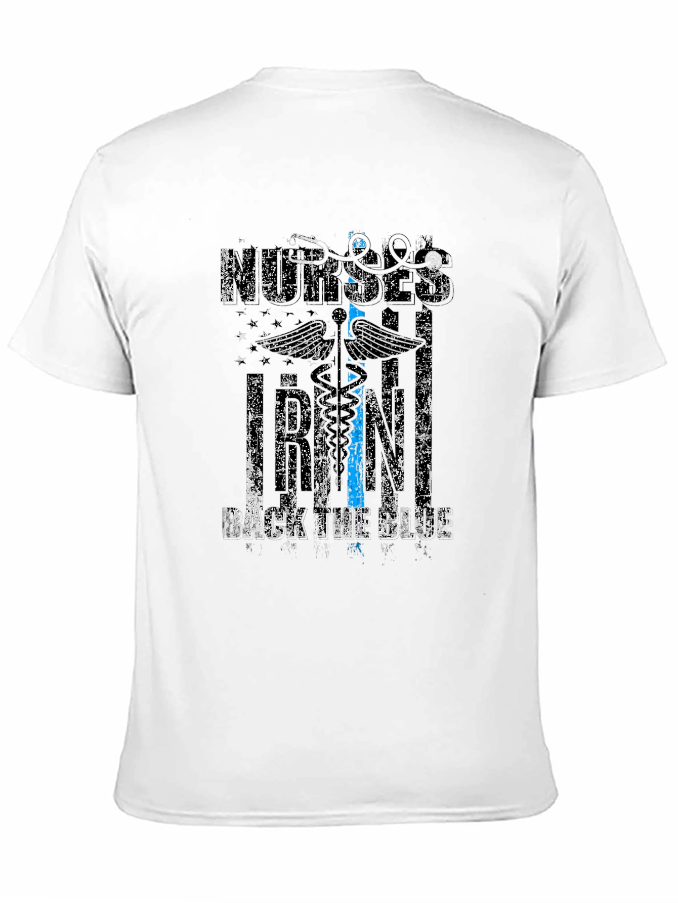 Nurses Back The Blue Graphic T-Shirt