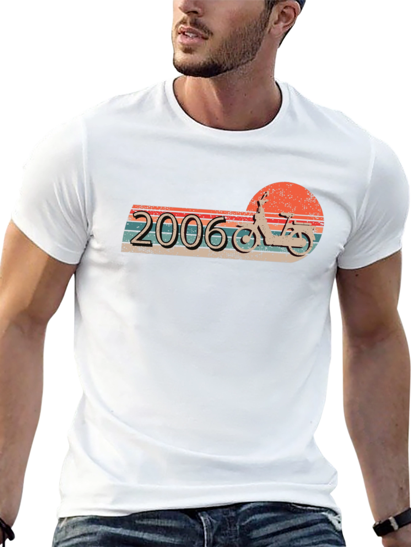Retro 2006 Moped Graphic T-Shirt