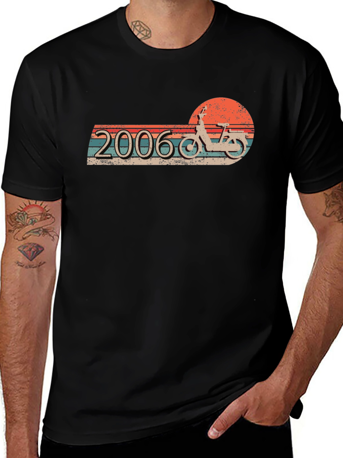 Retro 2006 Moped Graphic T-Shirt