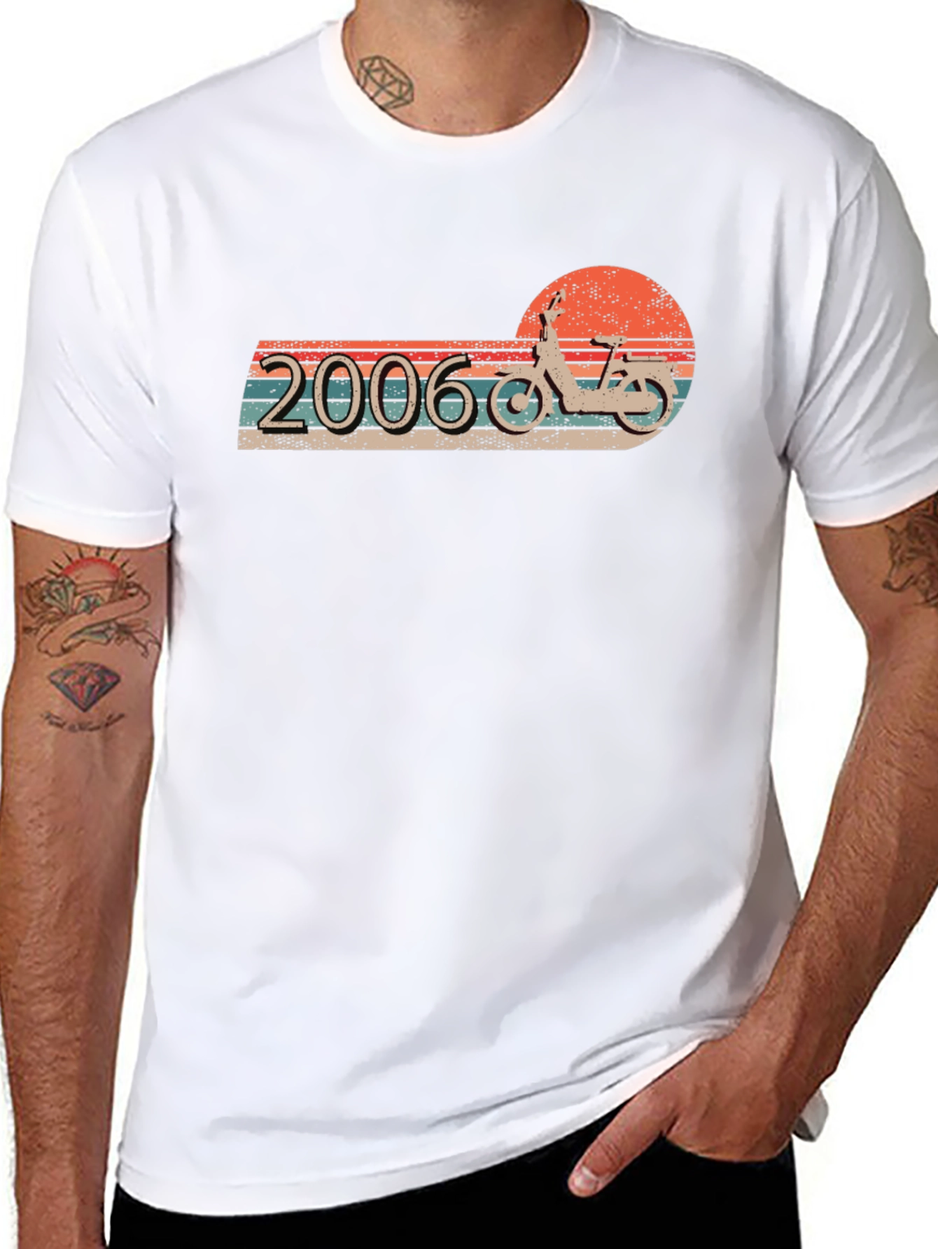 Retro 2006 Moped Graphic T-Shirt