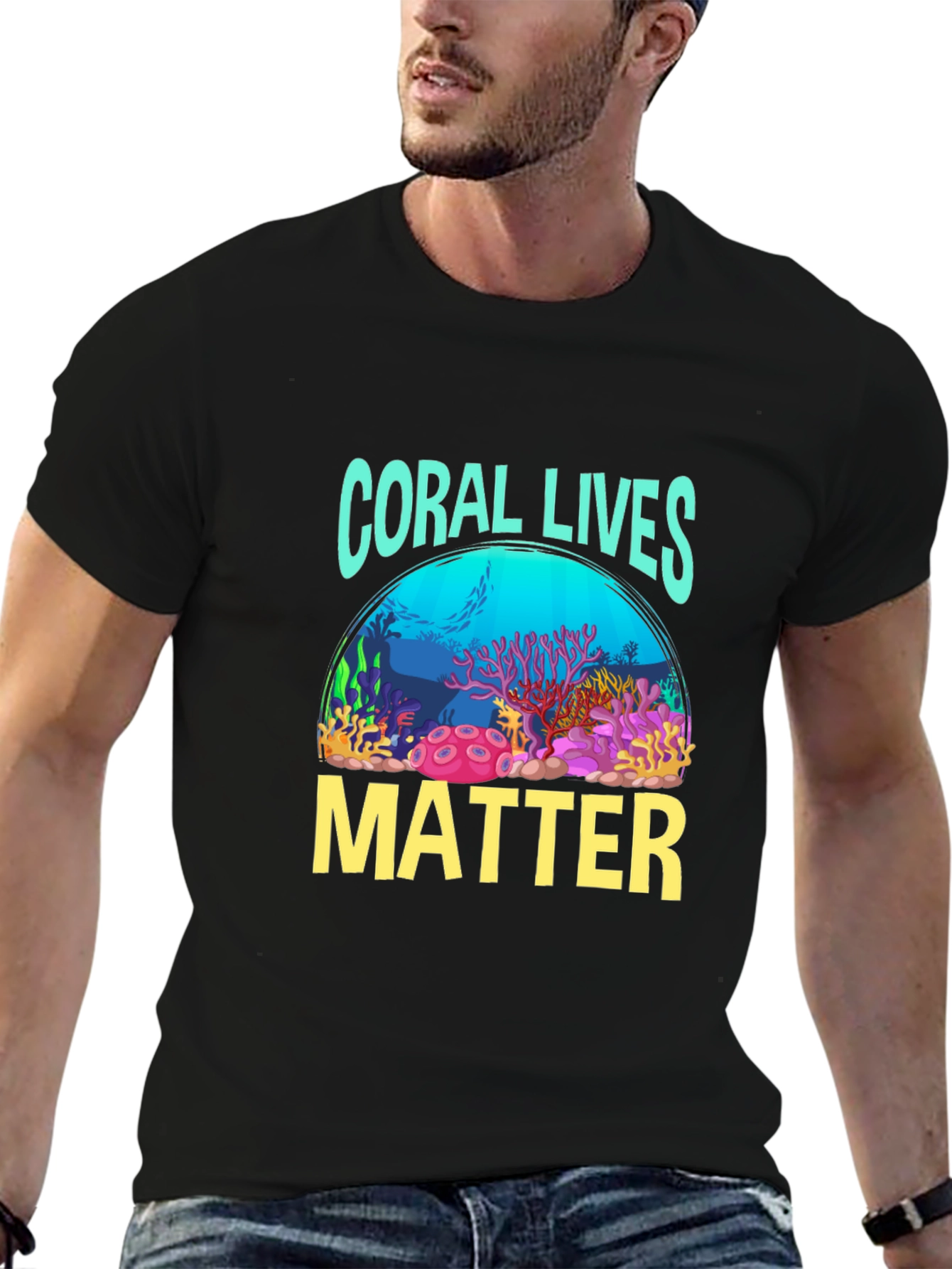 Coral Lives Matter Graphic Tee