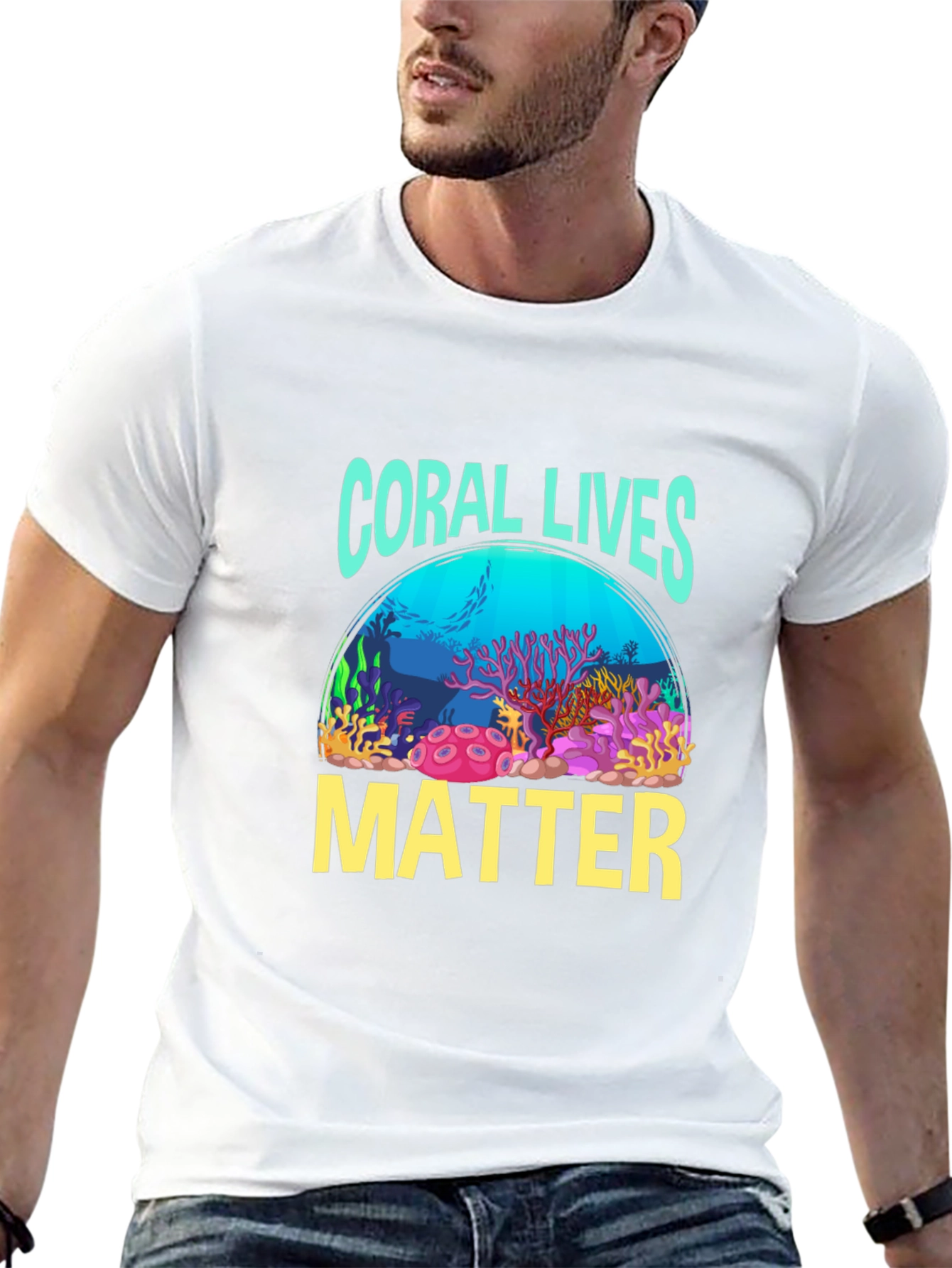 Coral Lives Matter Graphic Tee