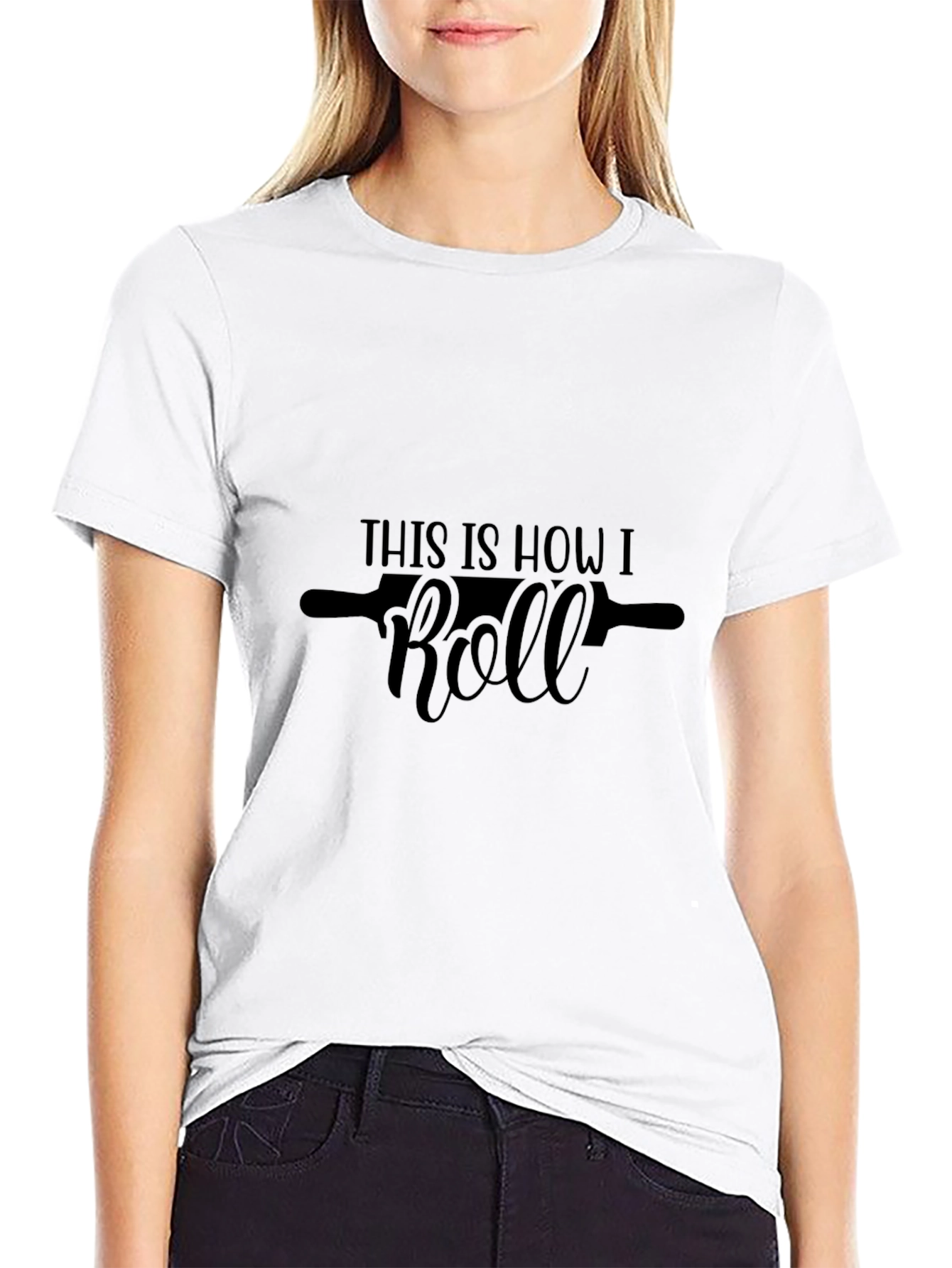 This Is How I Roll Black Graphic Tee Shirt