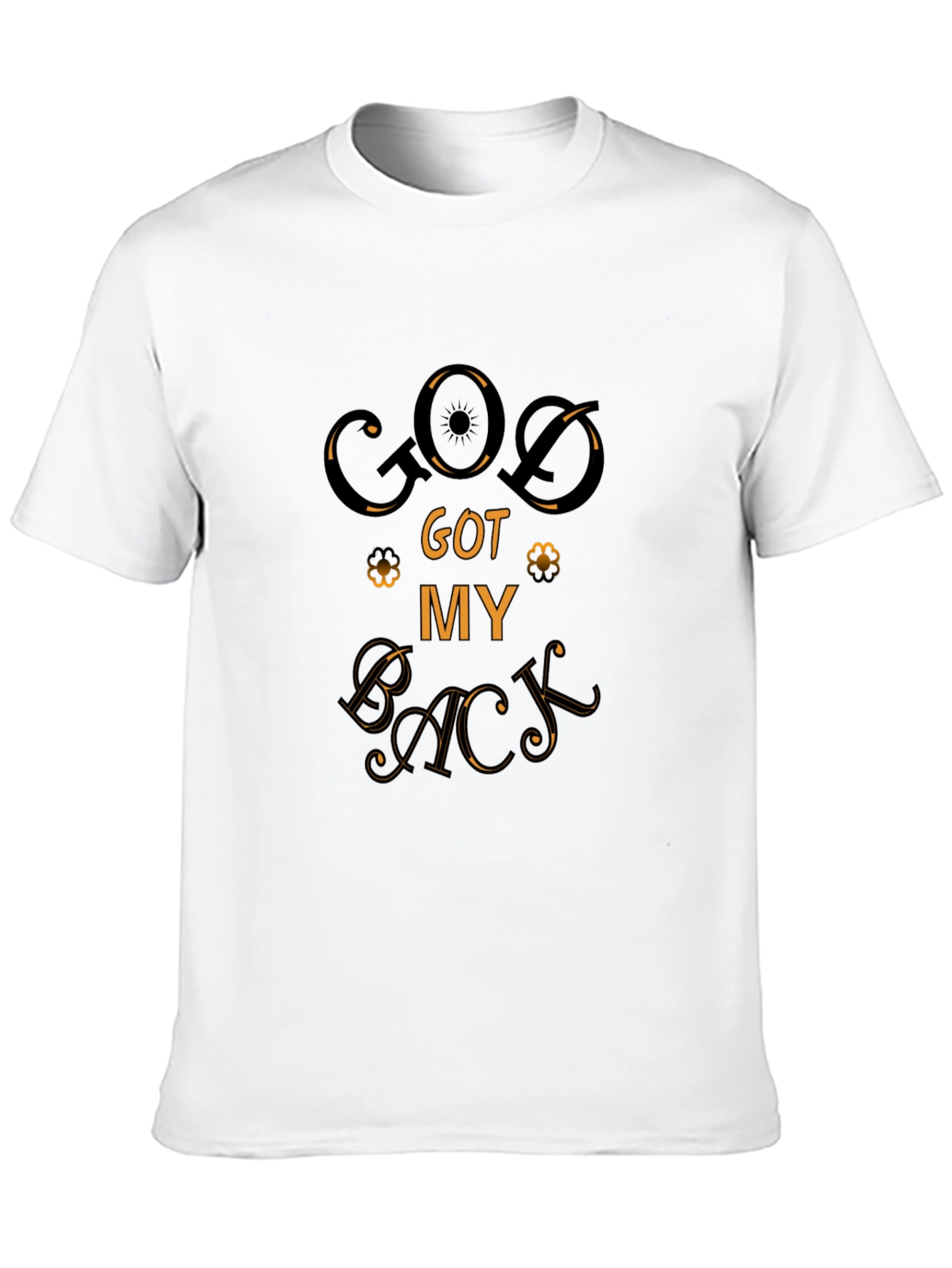 God Got My Back Graphic Tee - Black