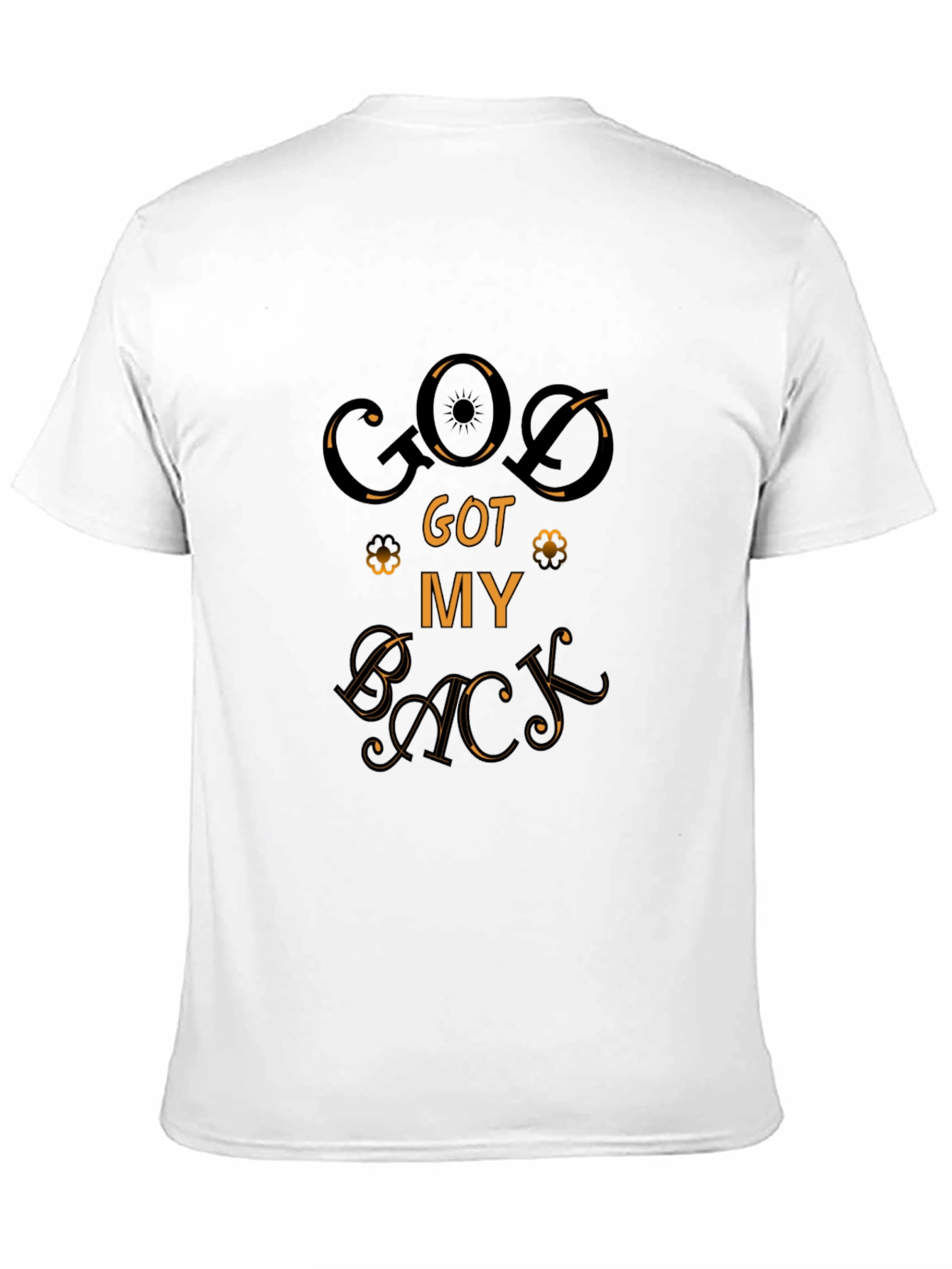 God Got My Back Graphic Tee - Black