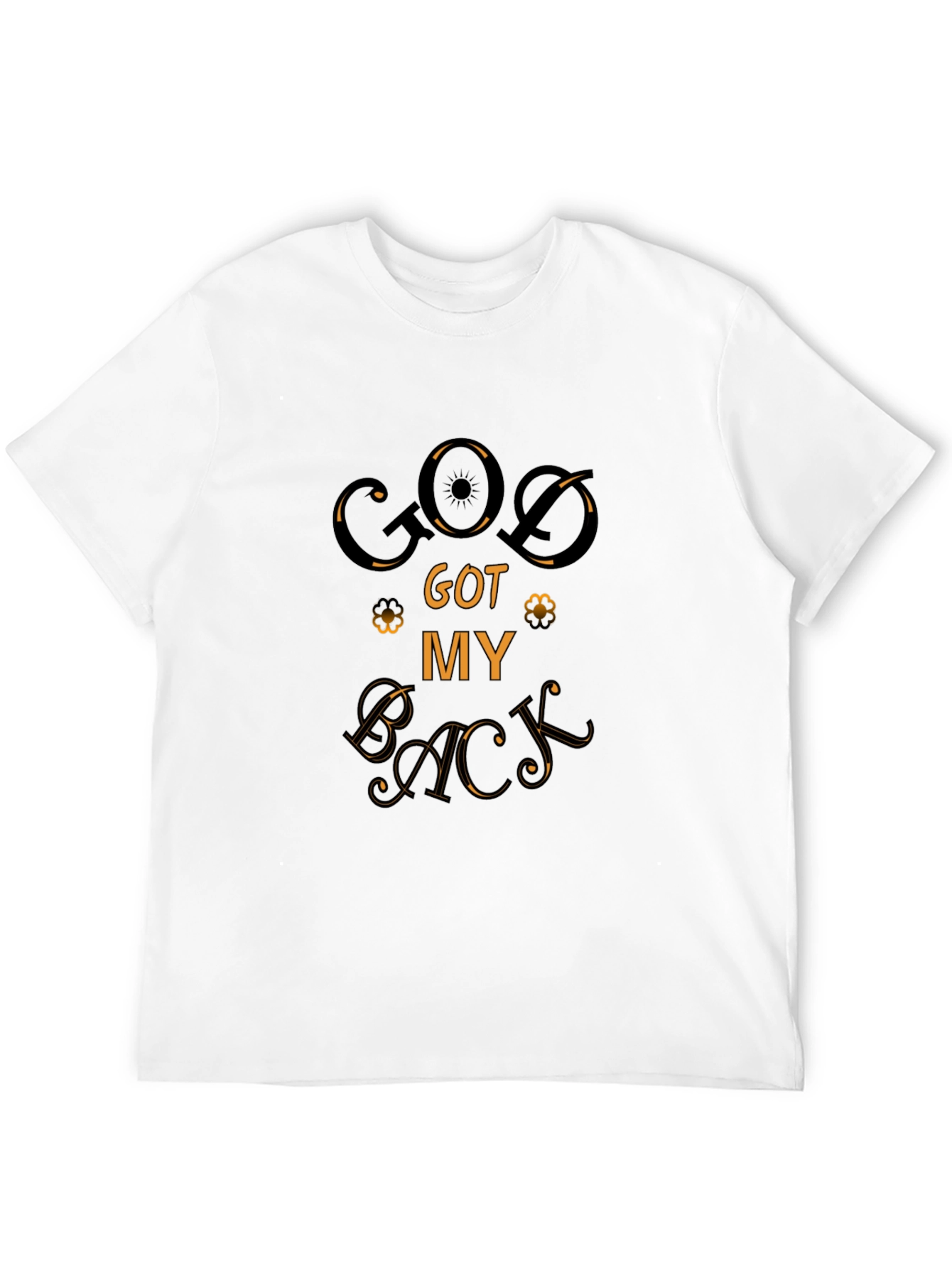 God Got My Back Graphic Tee - Black