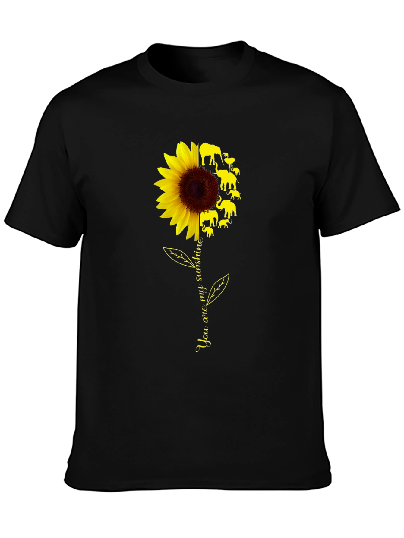 Sunflower & Elephants Graphic Tee