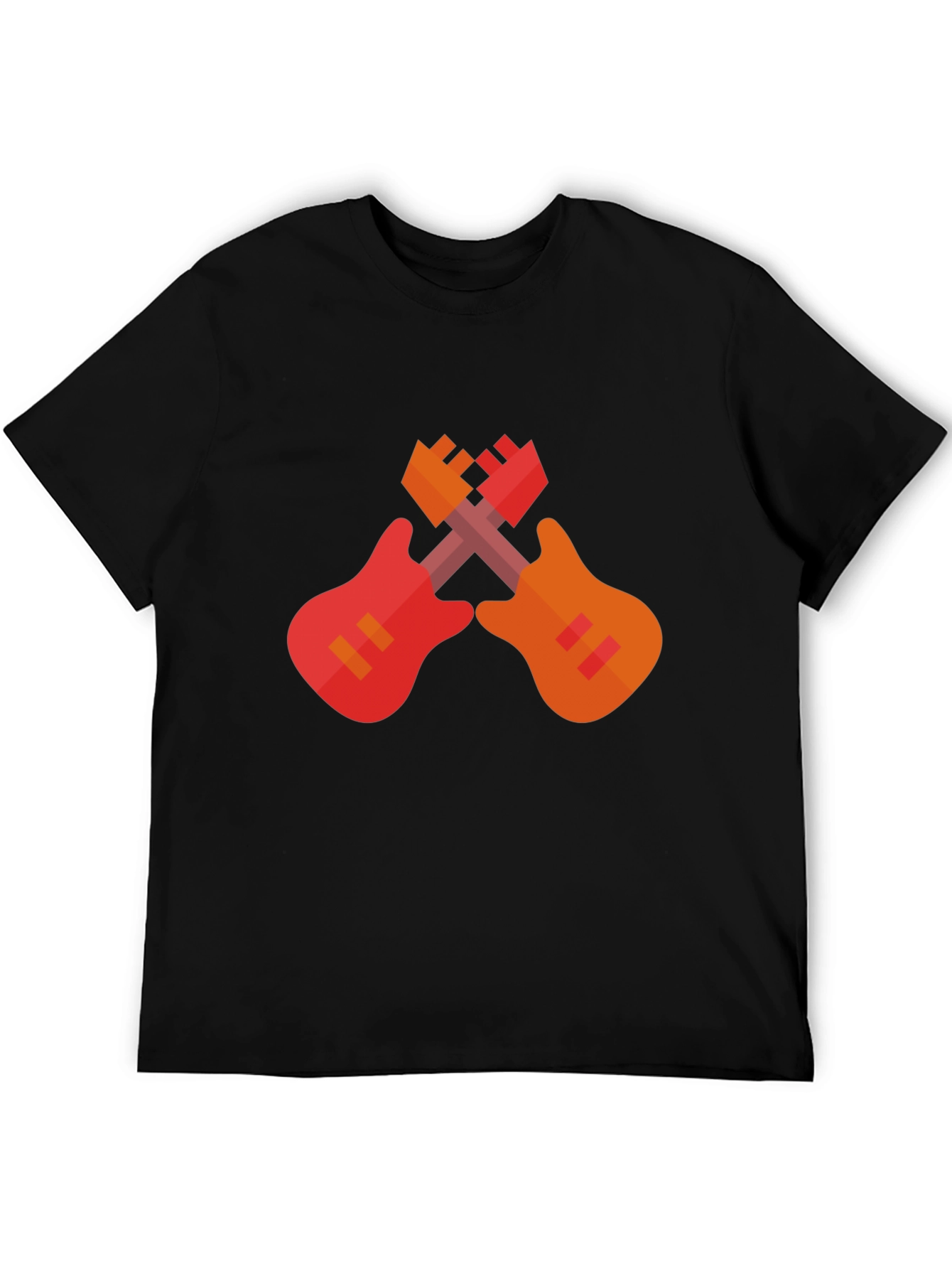 Crossed Guitars Graphic T-Shirt - Rock On!