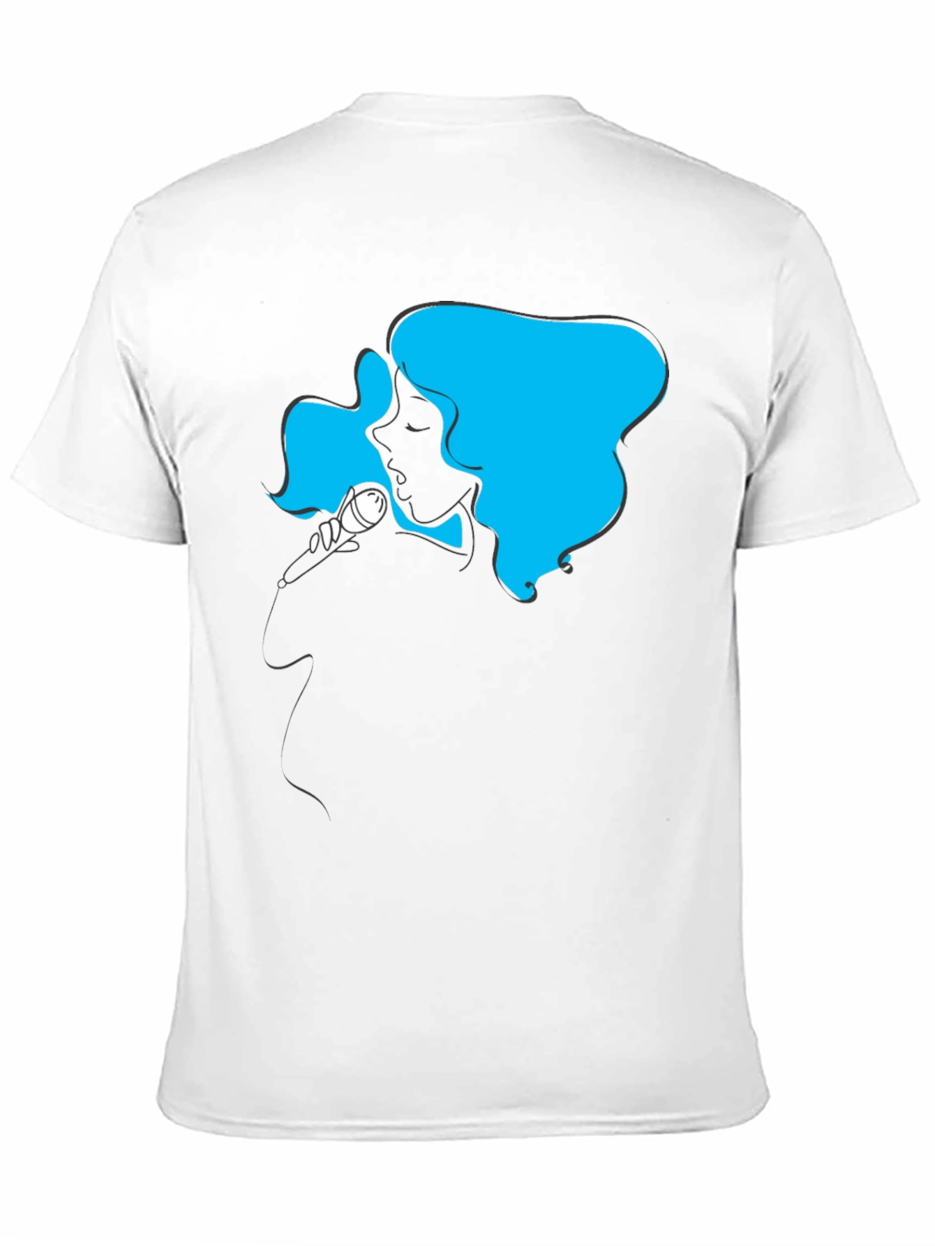 Singer Silhouette Graphic T-Shirt - Black