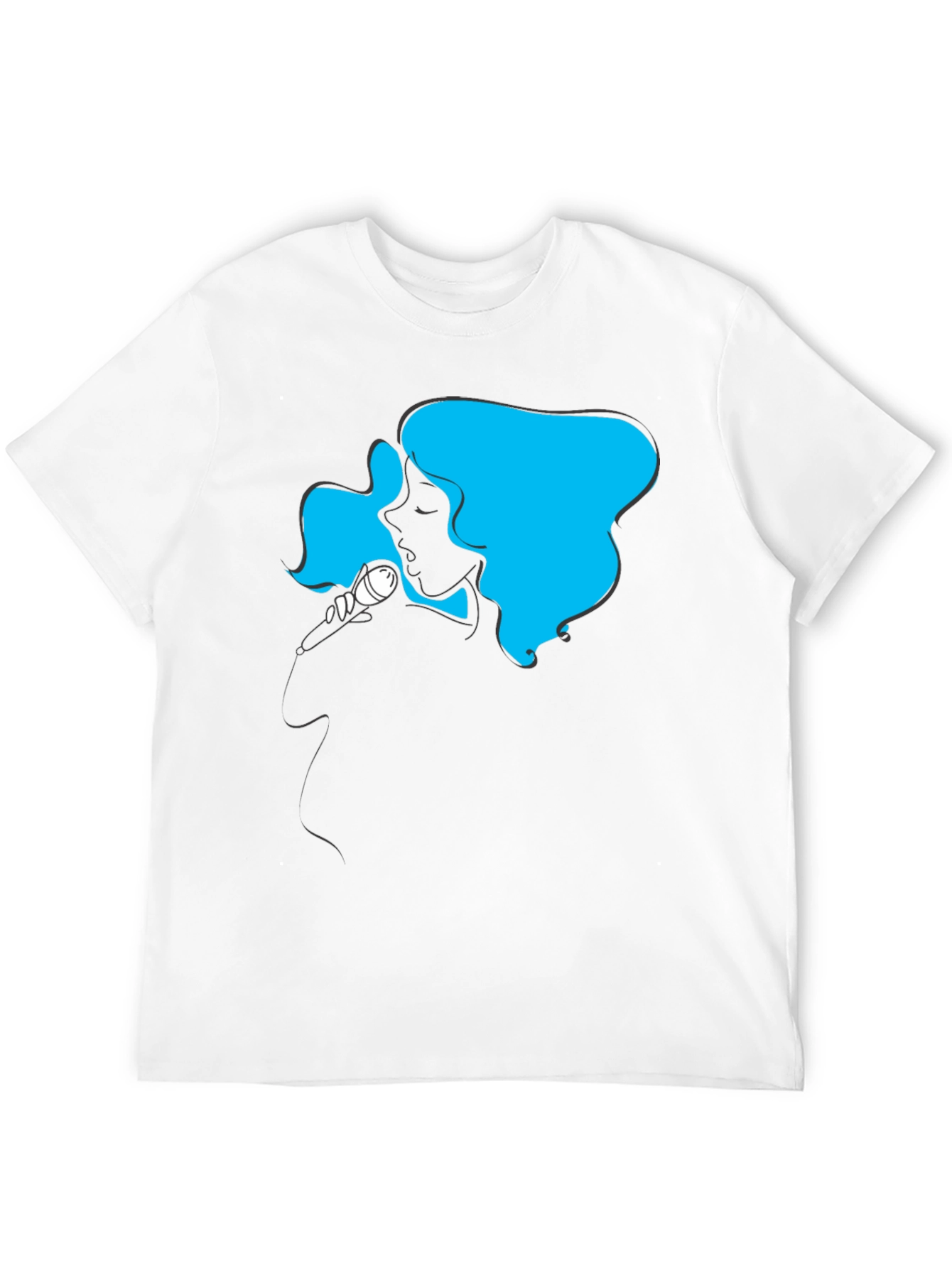 Singer Silhouette Graphic T-Shirt - Black