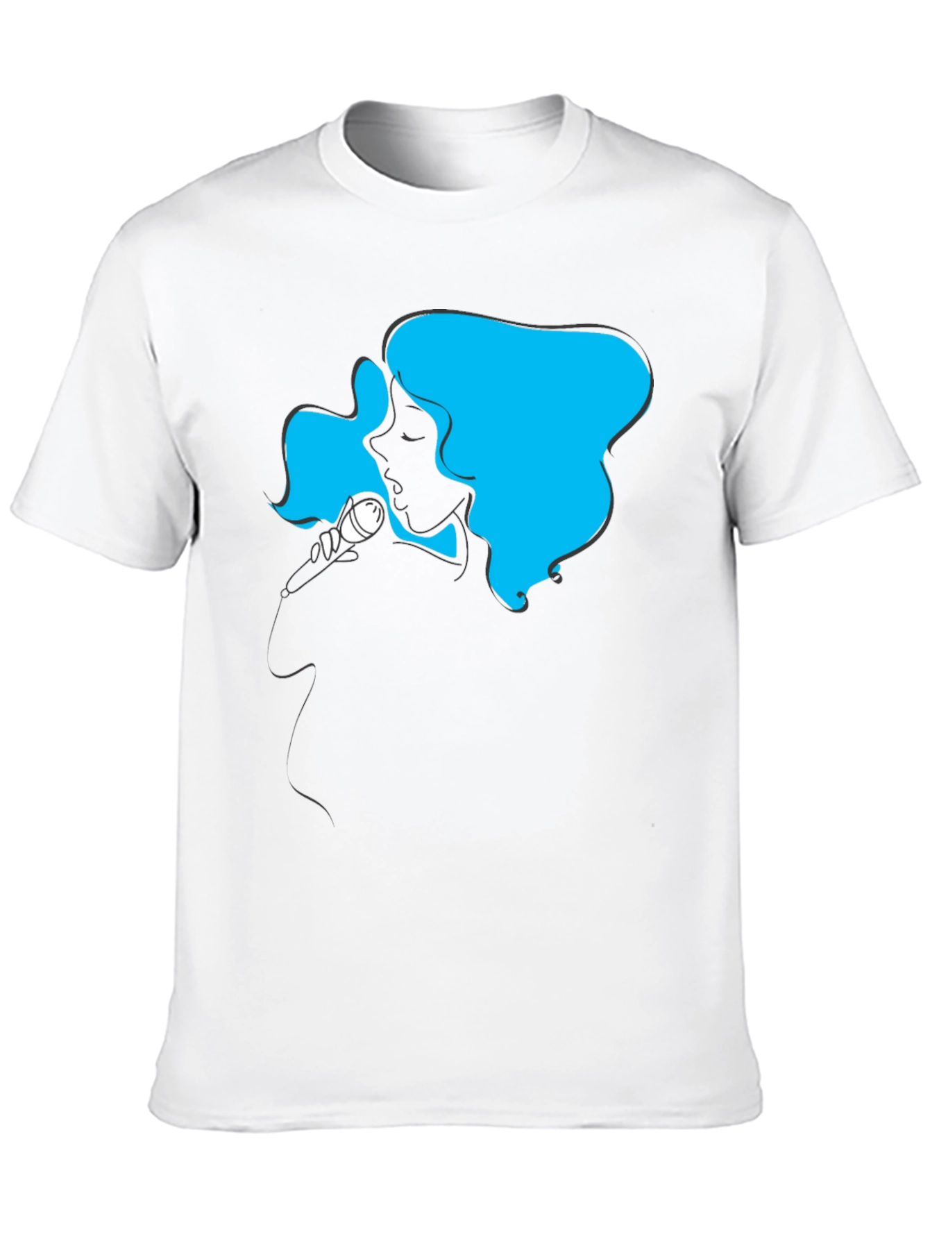 Singer Silhouette Graphic T-Shirt - Black