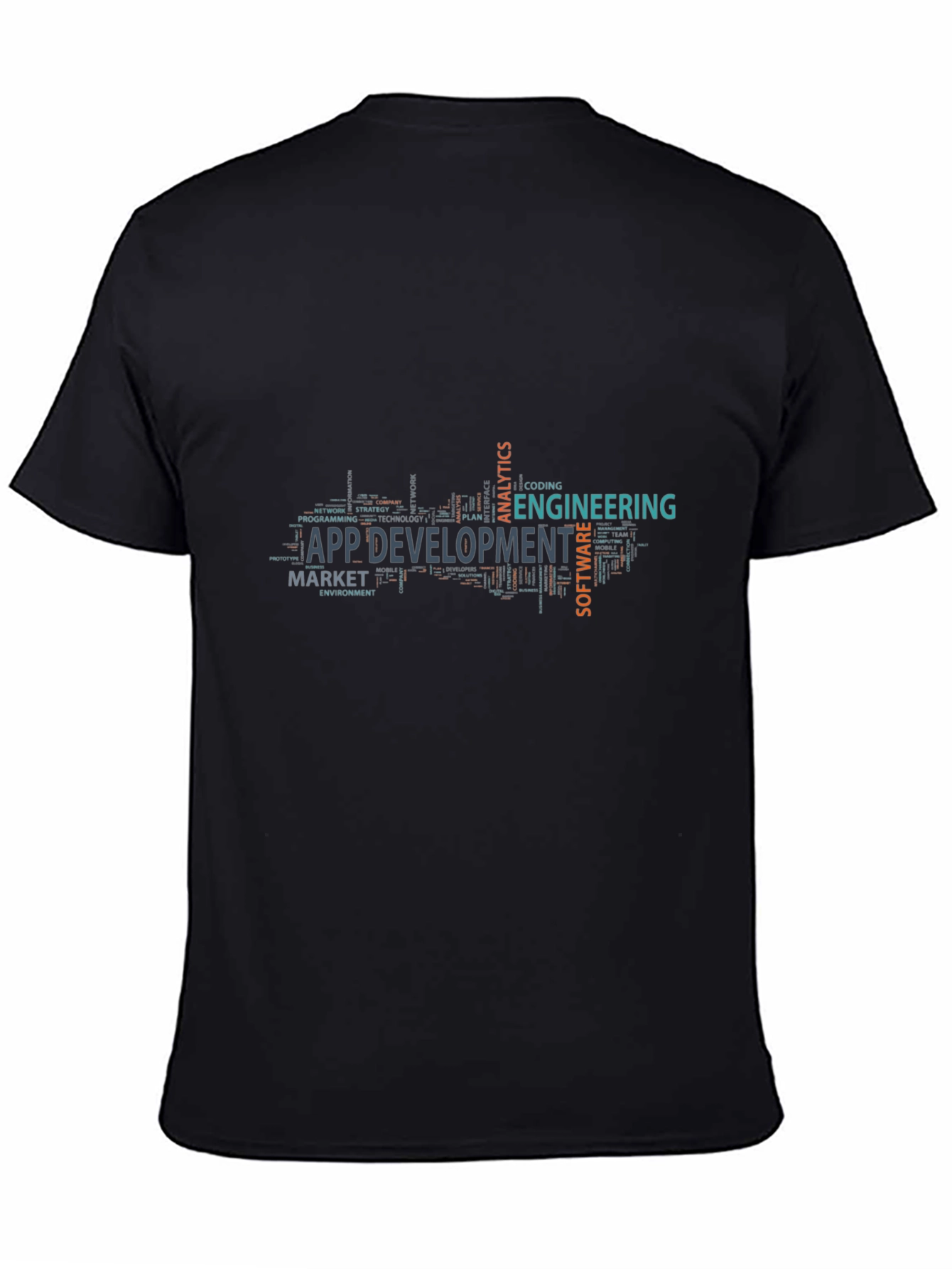 App Development Black T-Shirt - Software Engineer