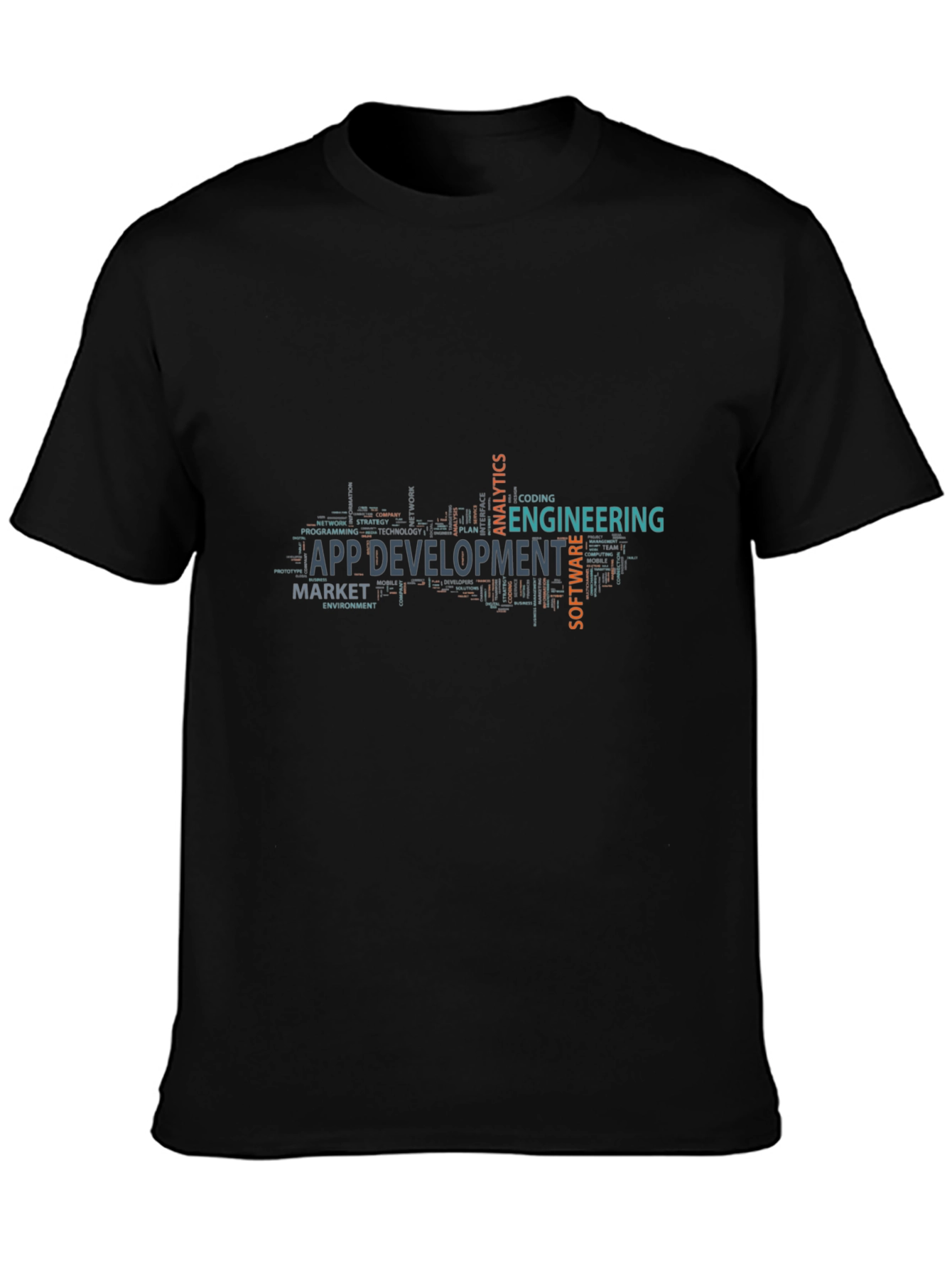 App Development Black T-Shirt - Software Engineer