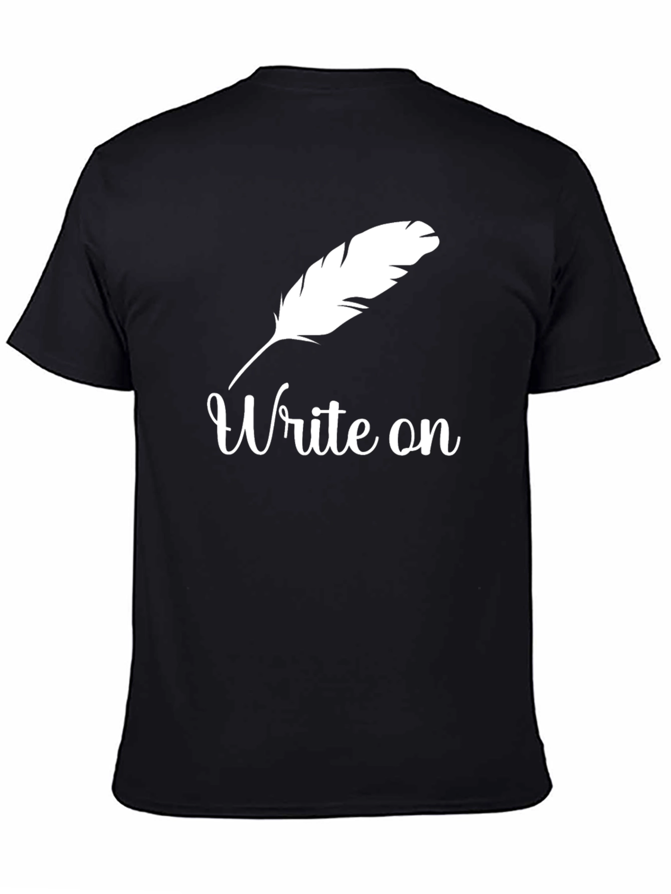 Write On Graphic Tee - Black Cotton T-Shirt