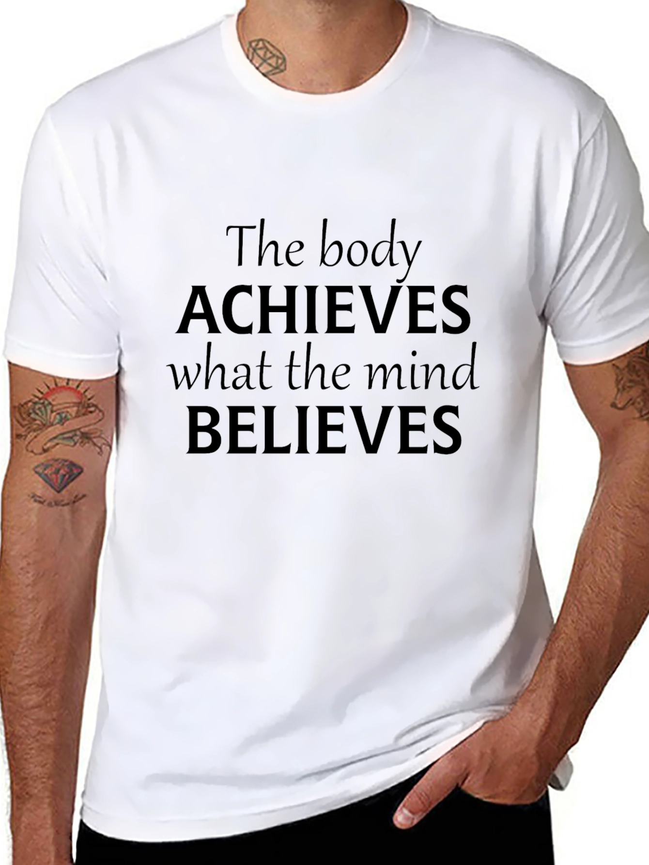 Motivational Quote T-Shirt - Achieve Believes