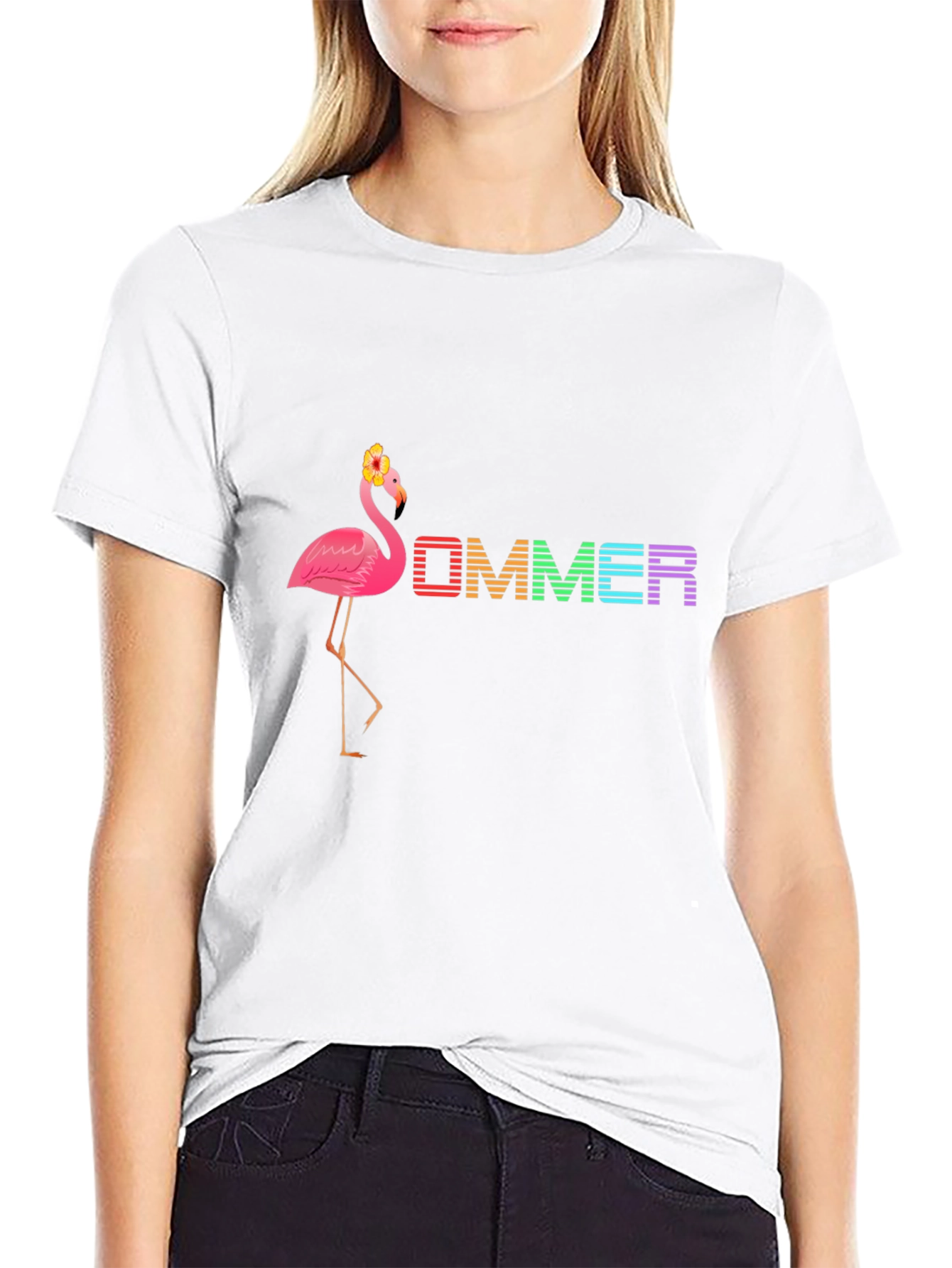 Flamingo Summer T-Shirt - Tropical Vibes
