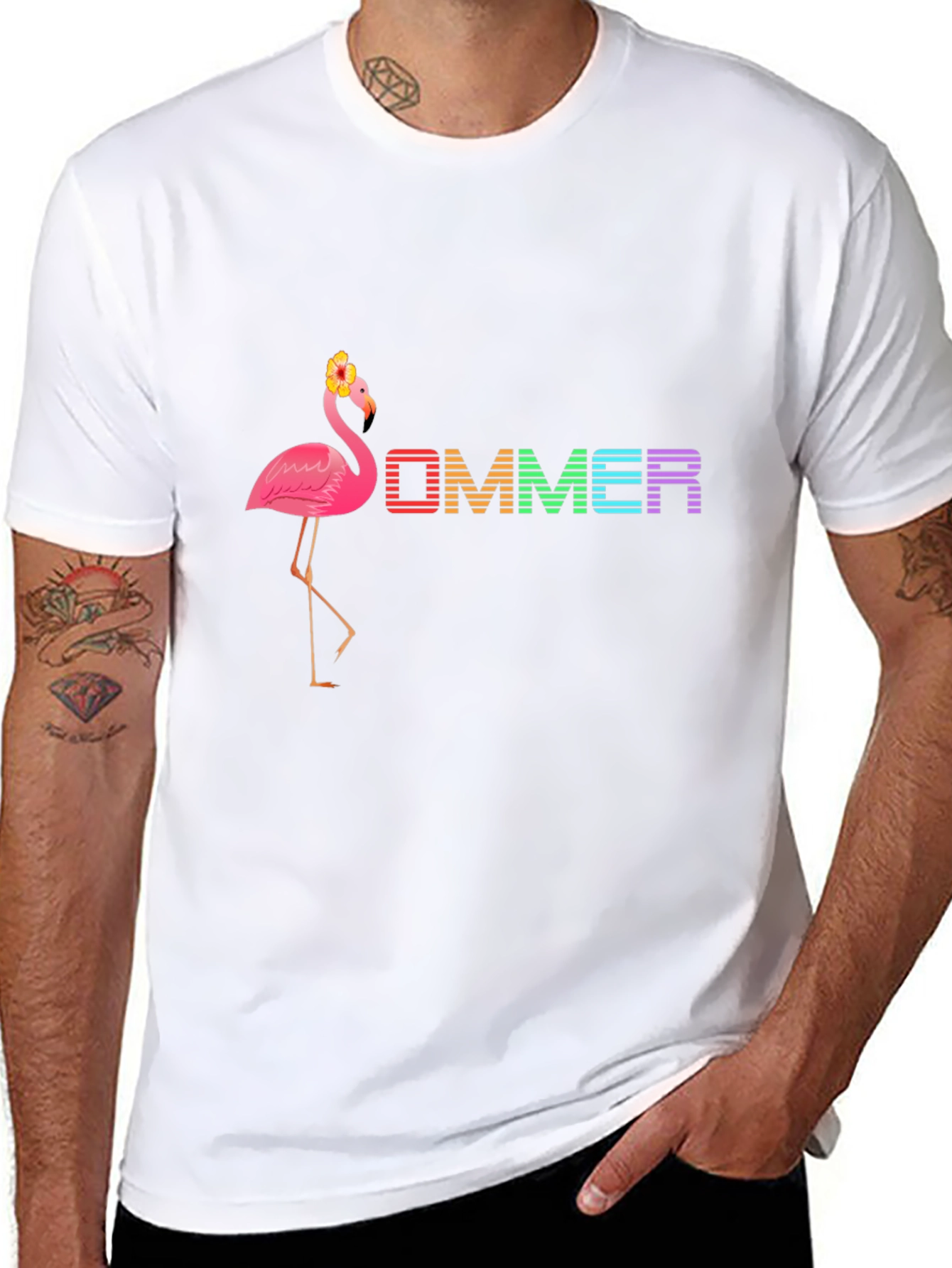 Flamingo Summer T-Shirt - Tropical Vibes