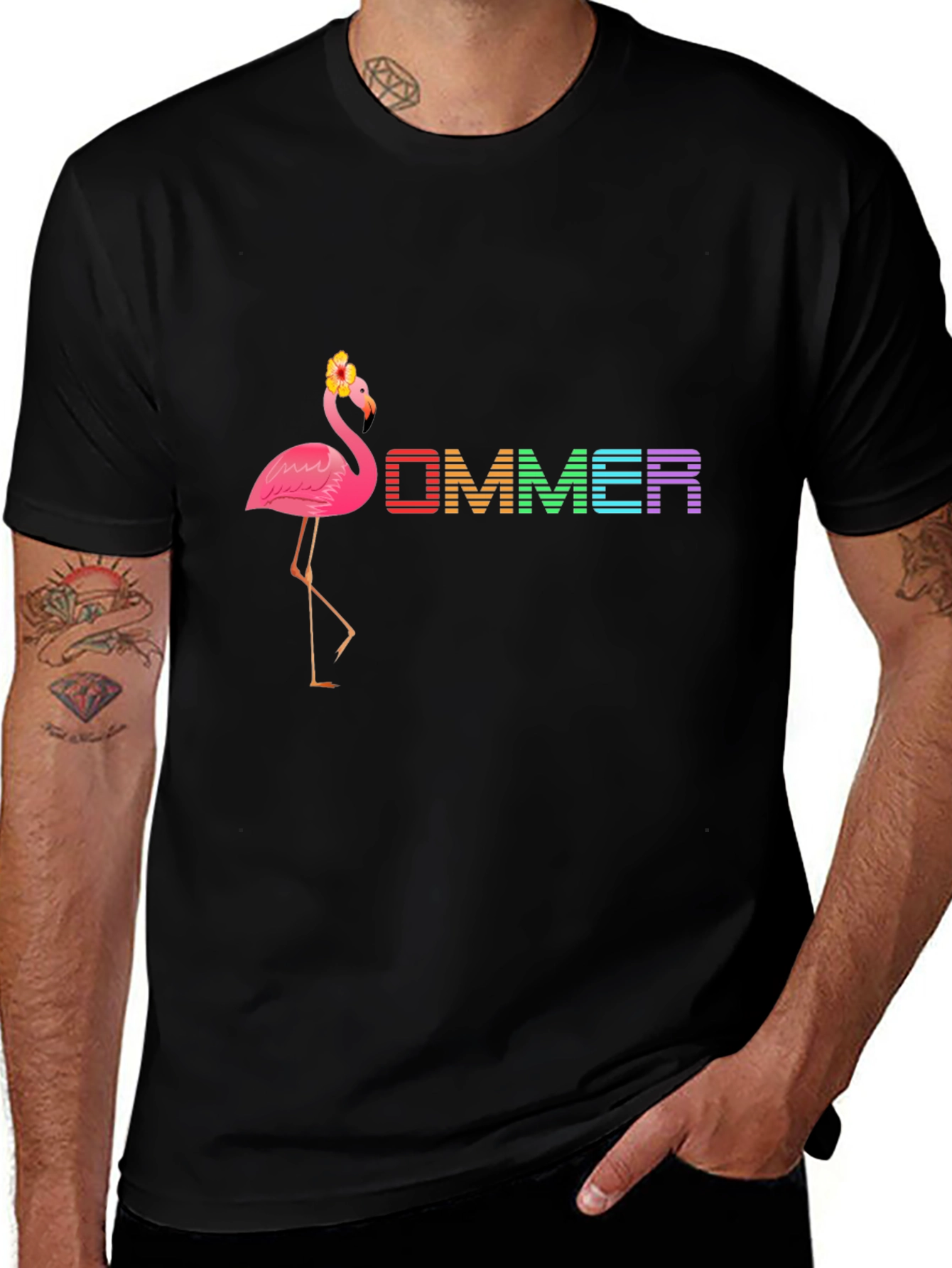 Flamingo Summer T-Shirt - Tropical Vibes