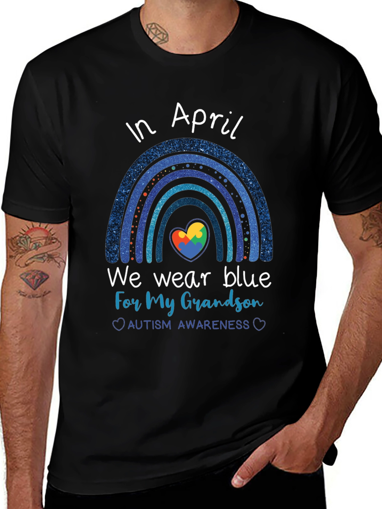 Autism Awareness T-Shirt - In April We Wear Blue